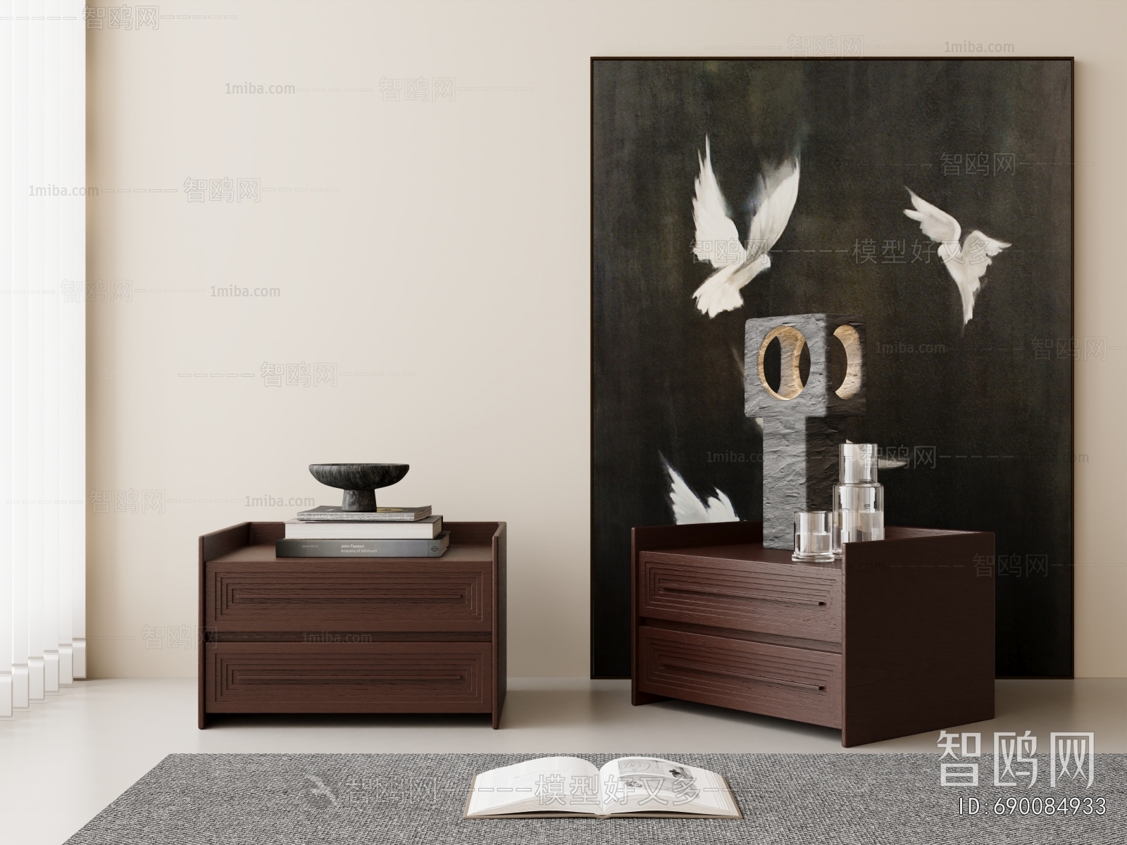 Modern Bedside Cupboard