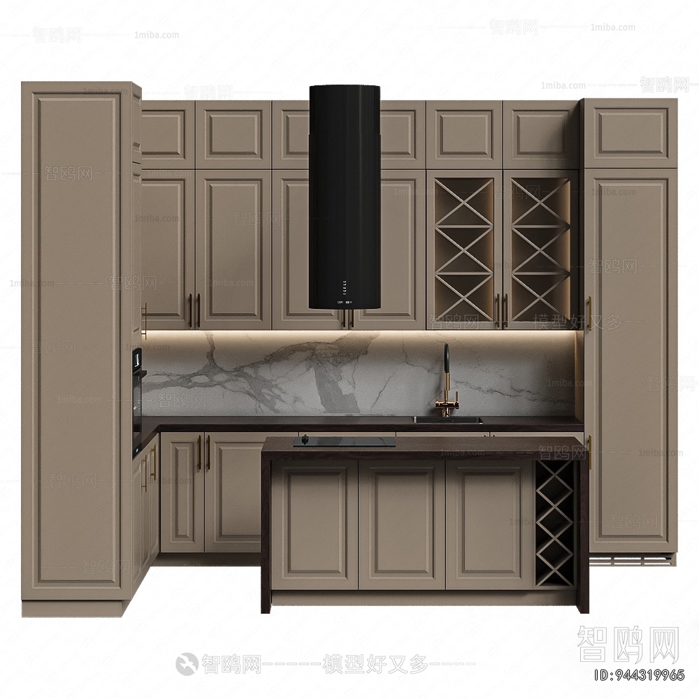New Classical Style Kitchen Cabinet