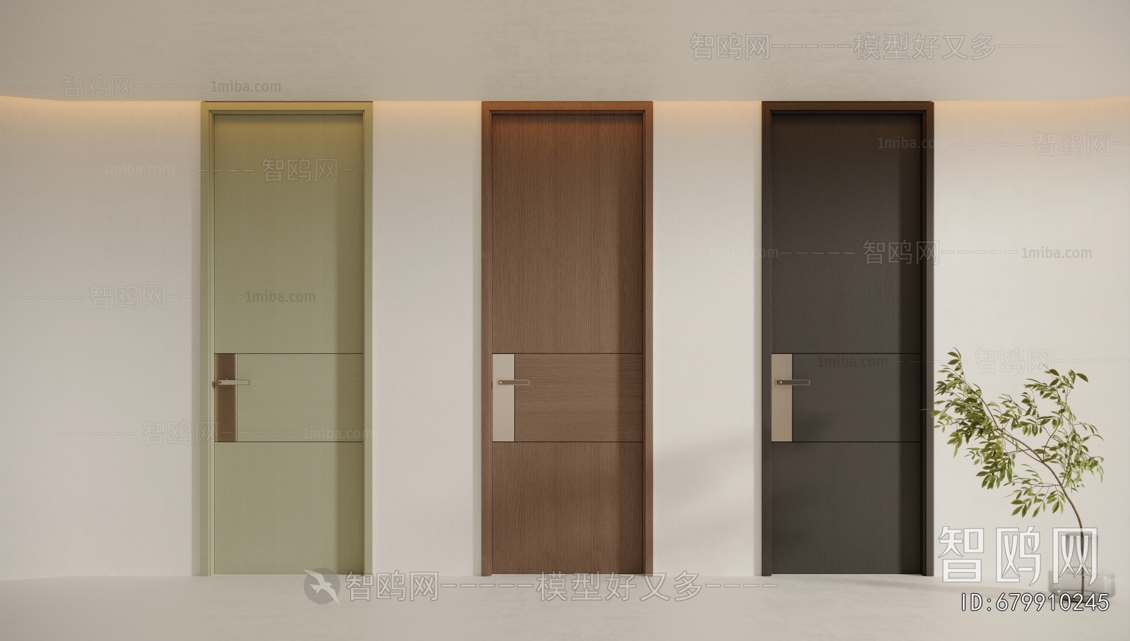 Modern Single Door