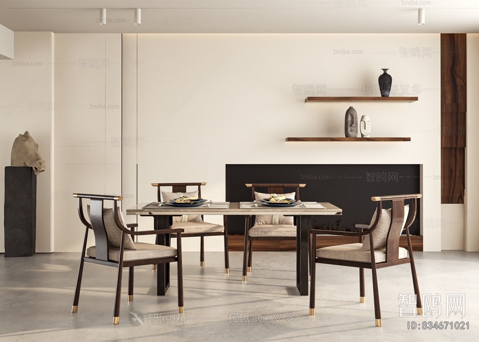 New Chinese Style Dining Room