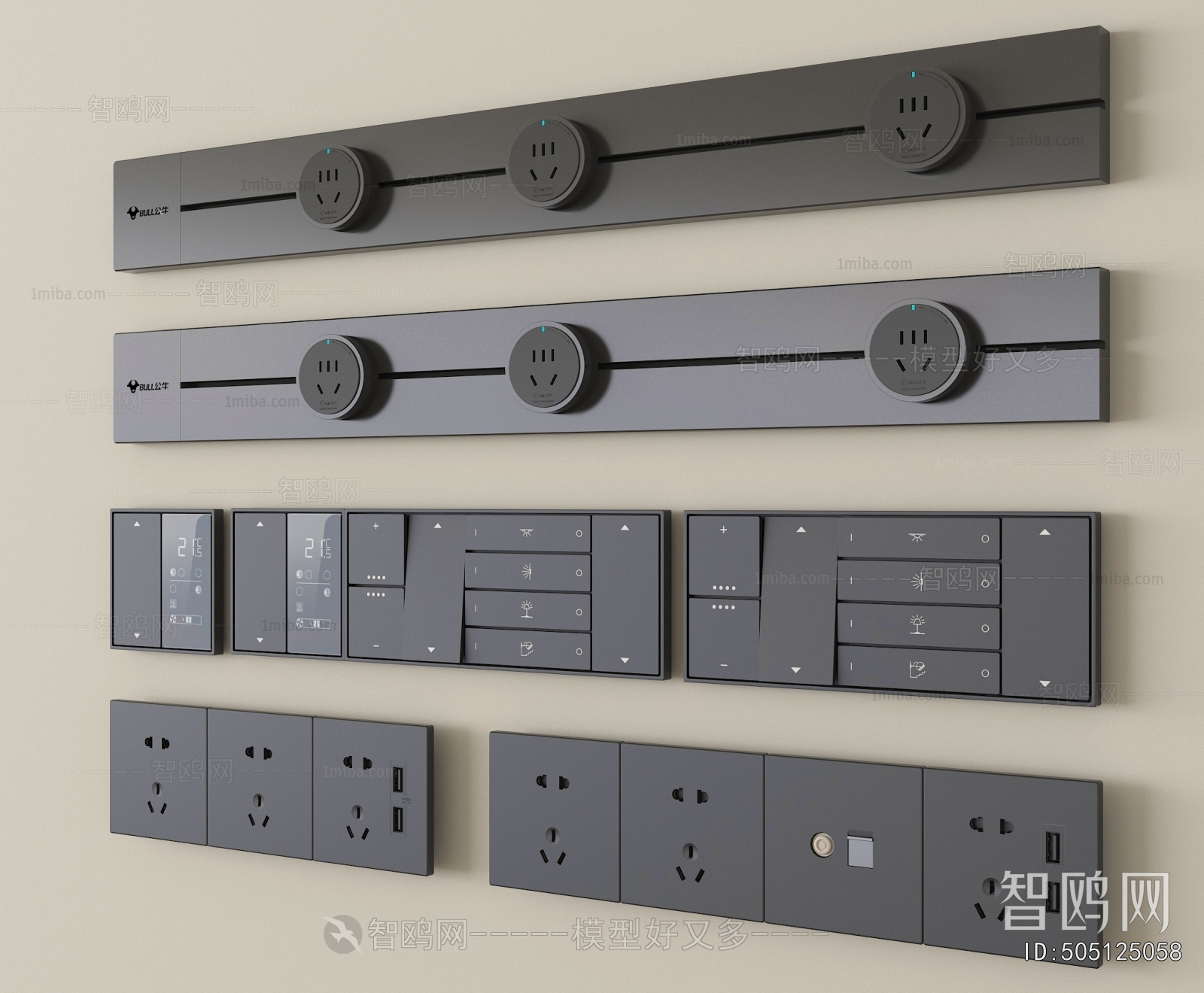 Modern Switch Socket Panel