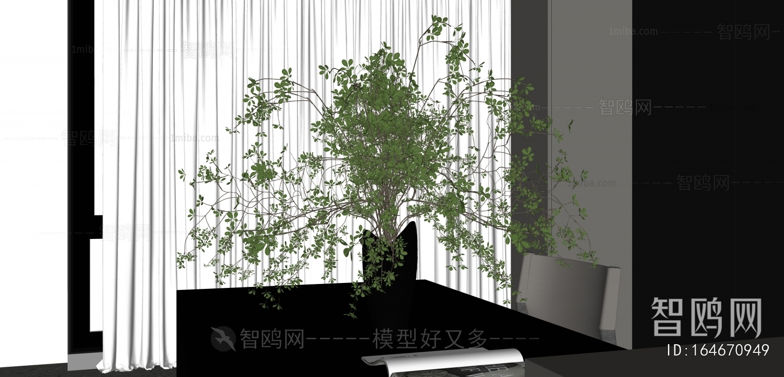 Modern Aquatic Green Plant