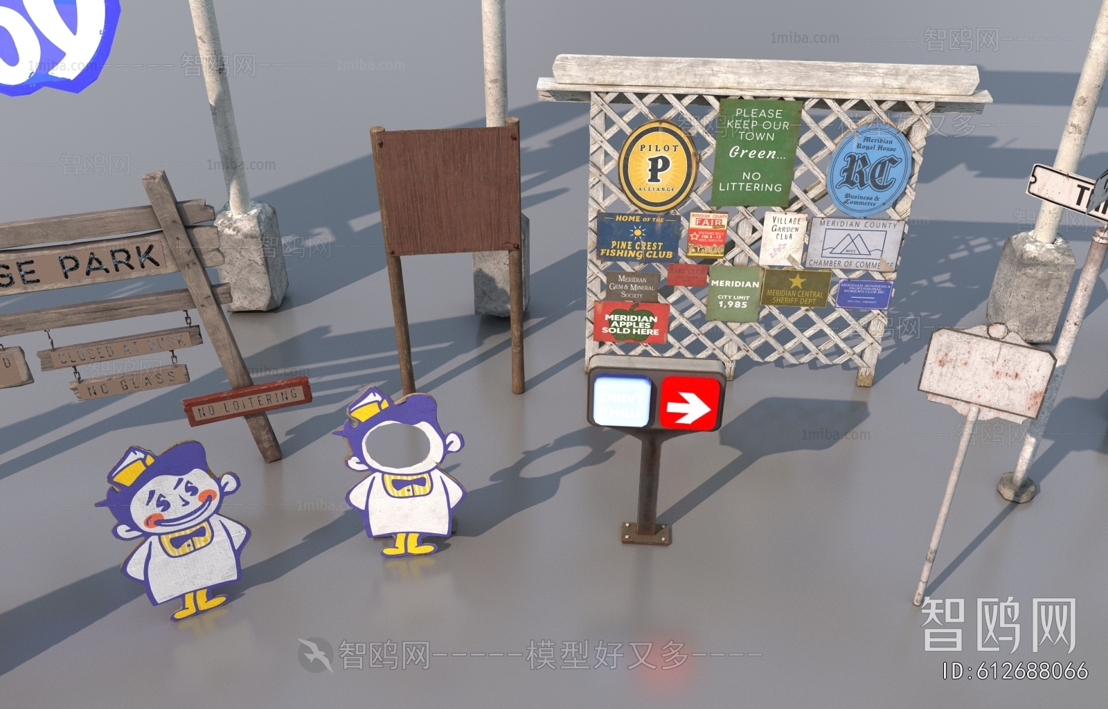 Modern Guide Board/bulletin Board