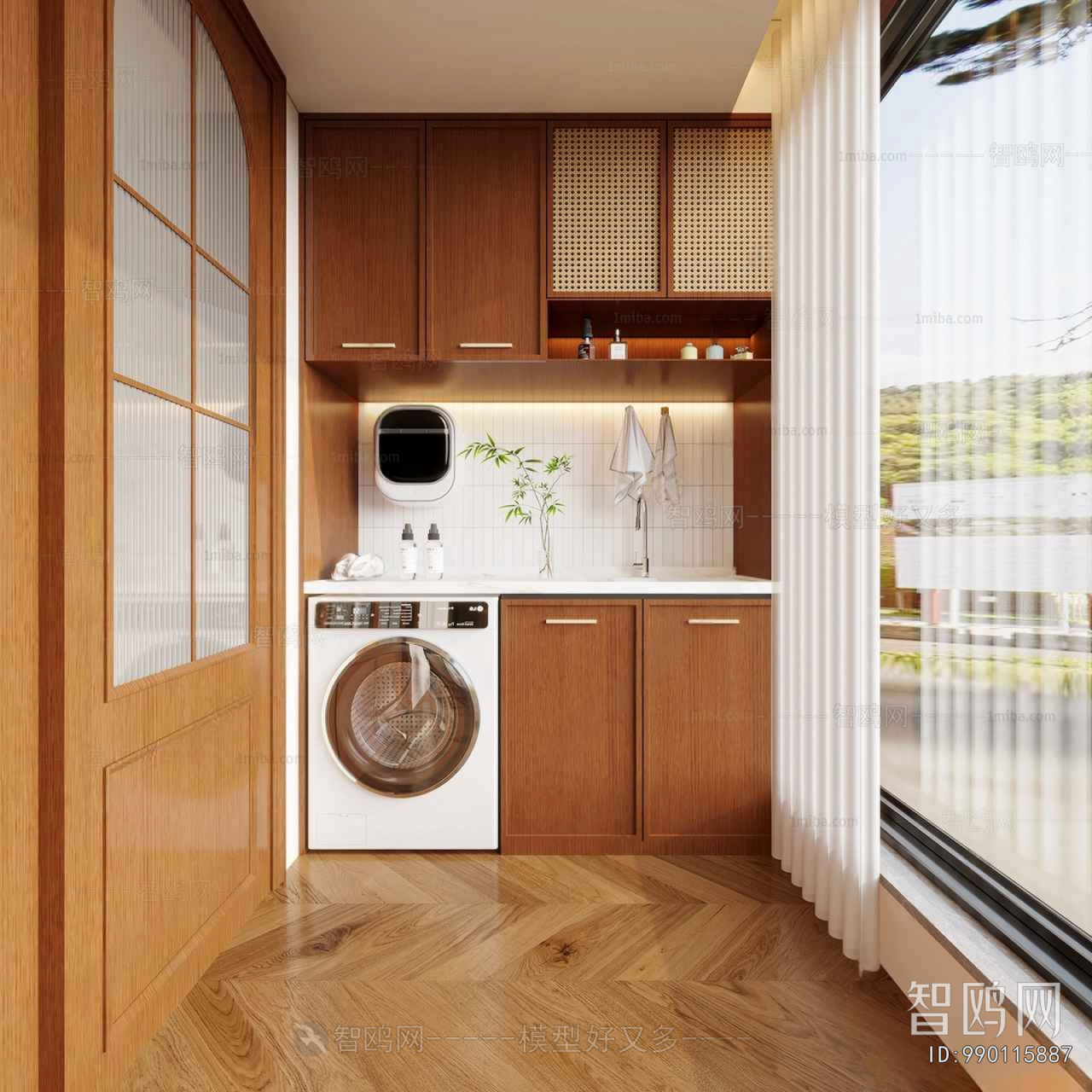 Modern Laundry Cabinet