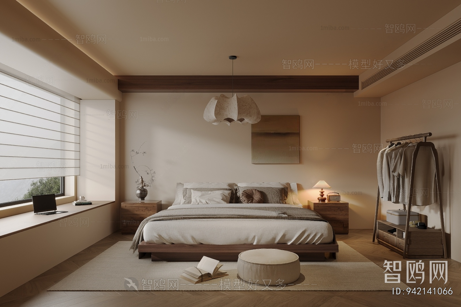 Wabi-sabi Style Bedroom