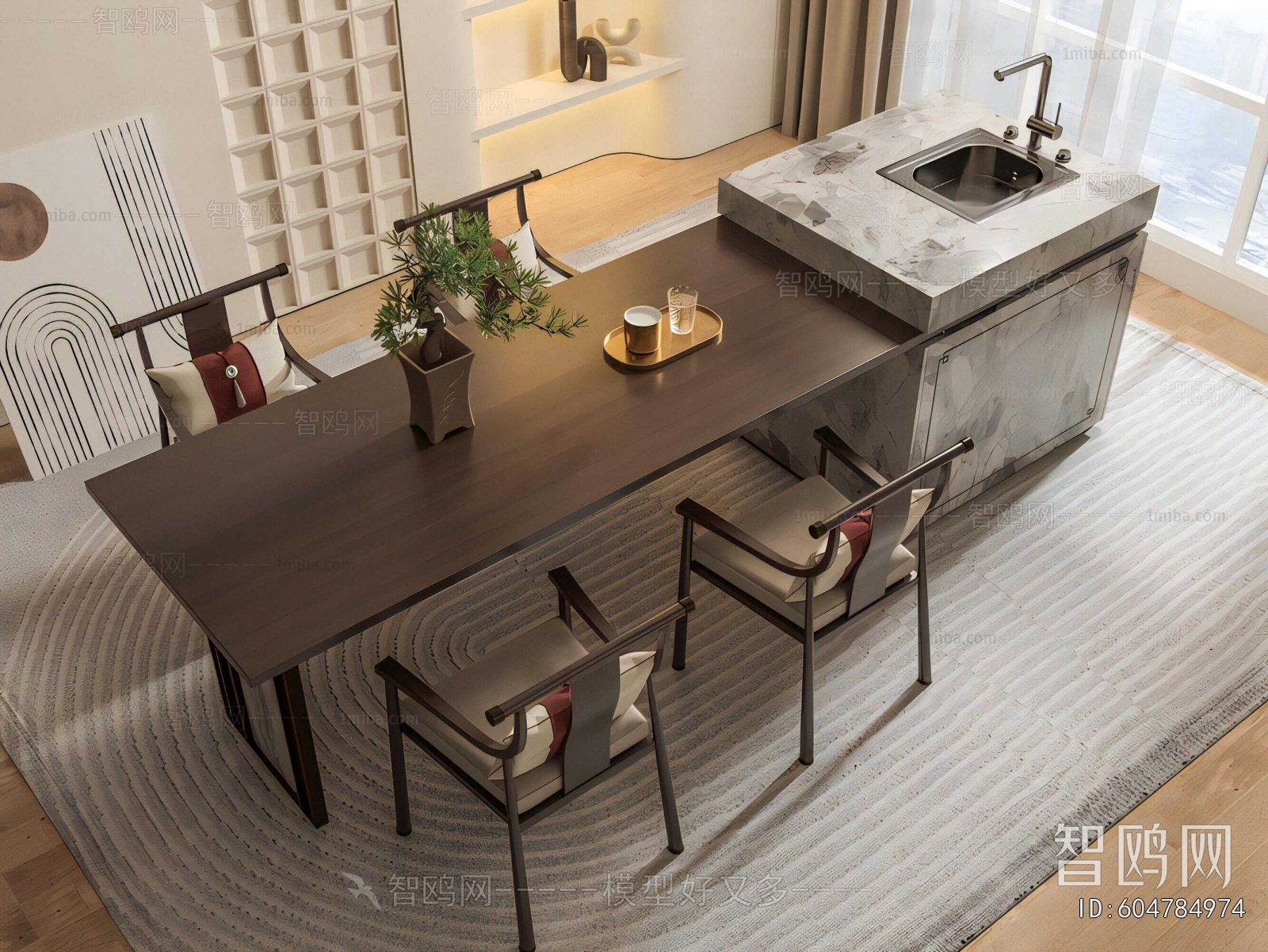 New Chinese Style Dining Table And Chairs