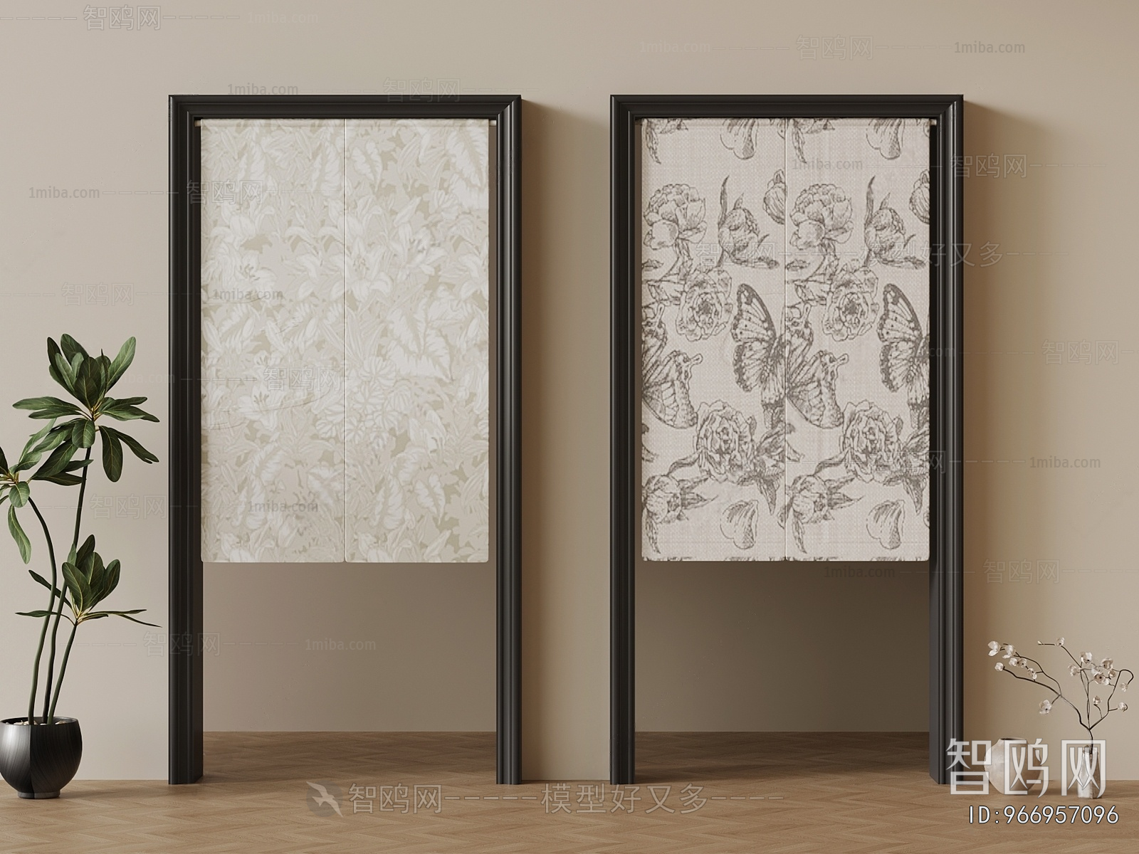 Modern Door Curtain