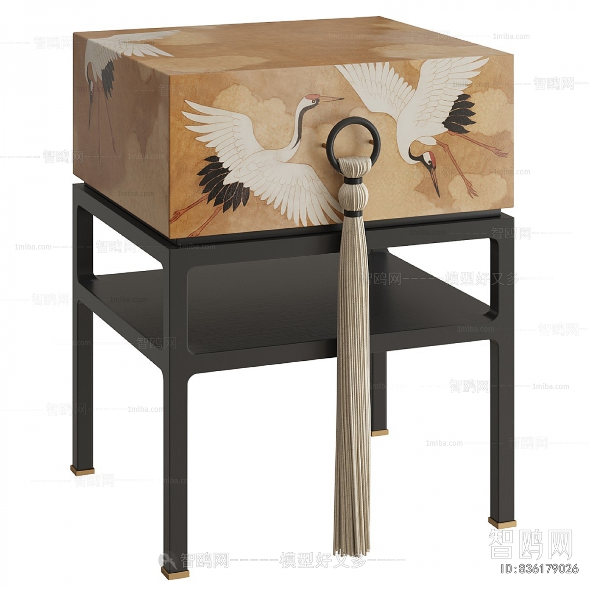 New Chinese Style Bedside Cupboard