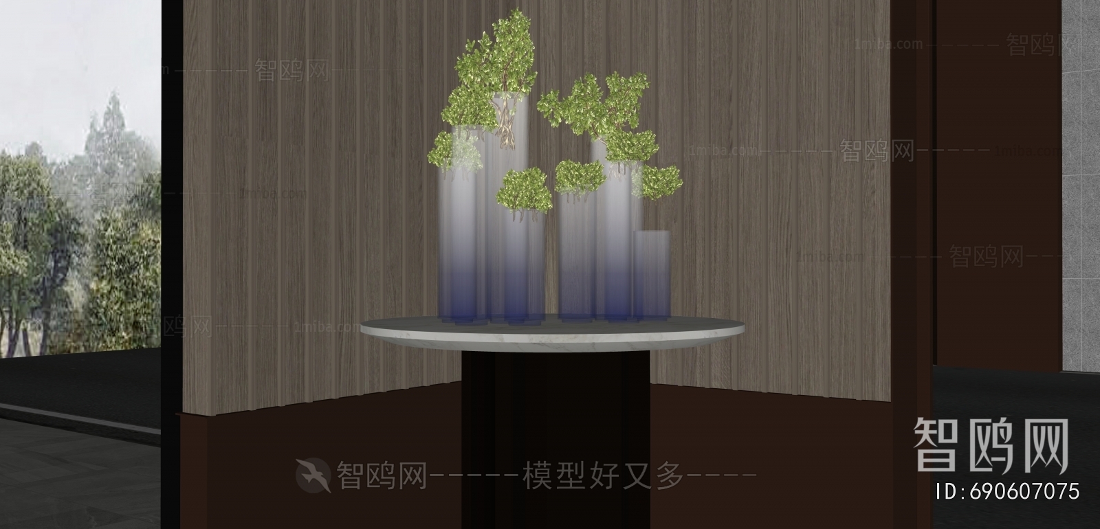 Modern Aquatic Green Plant