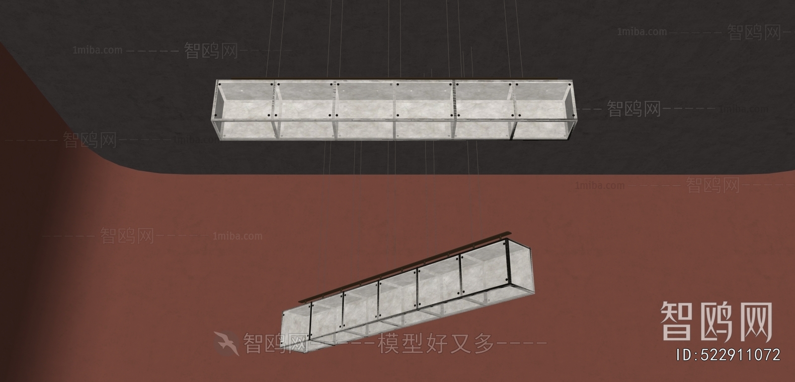 New Chinese Style Long Chandelier