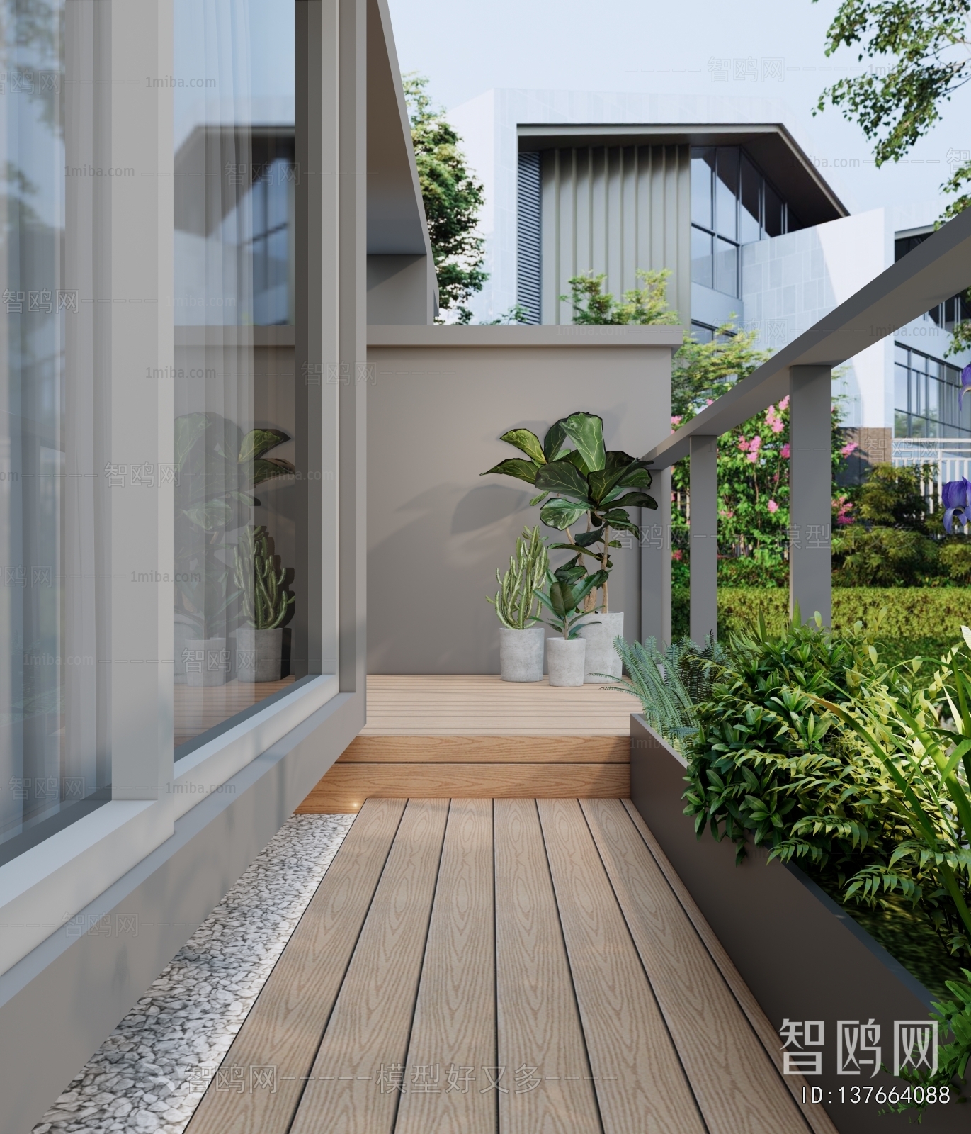 Modern Courtyard/landscape