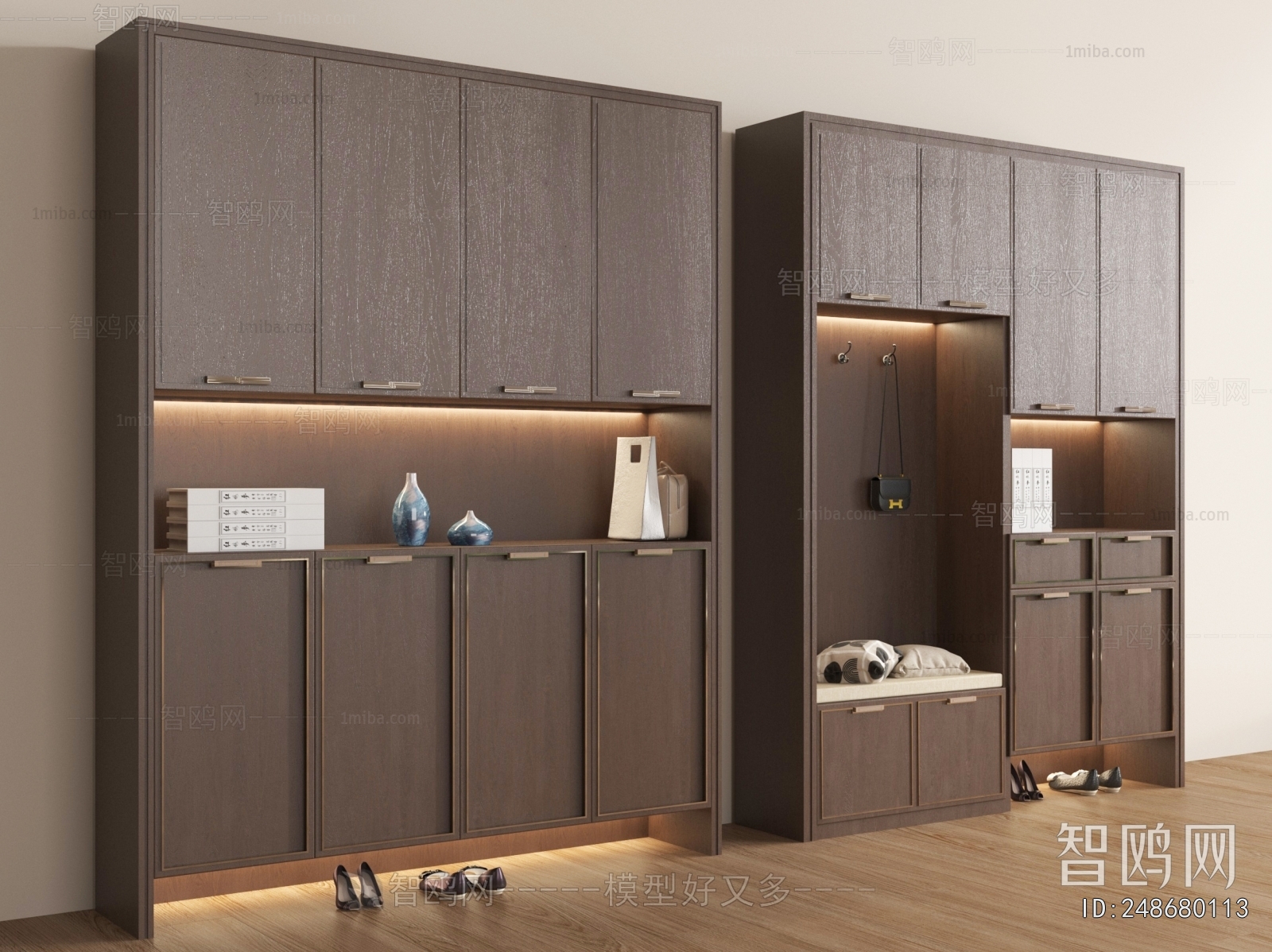 New Chinese Style Shoe Cabinet