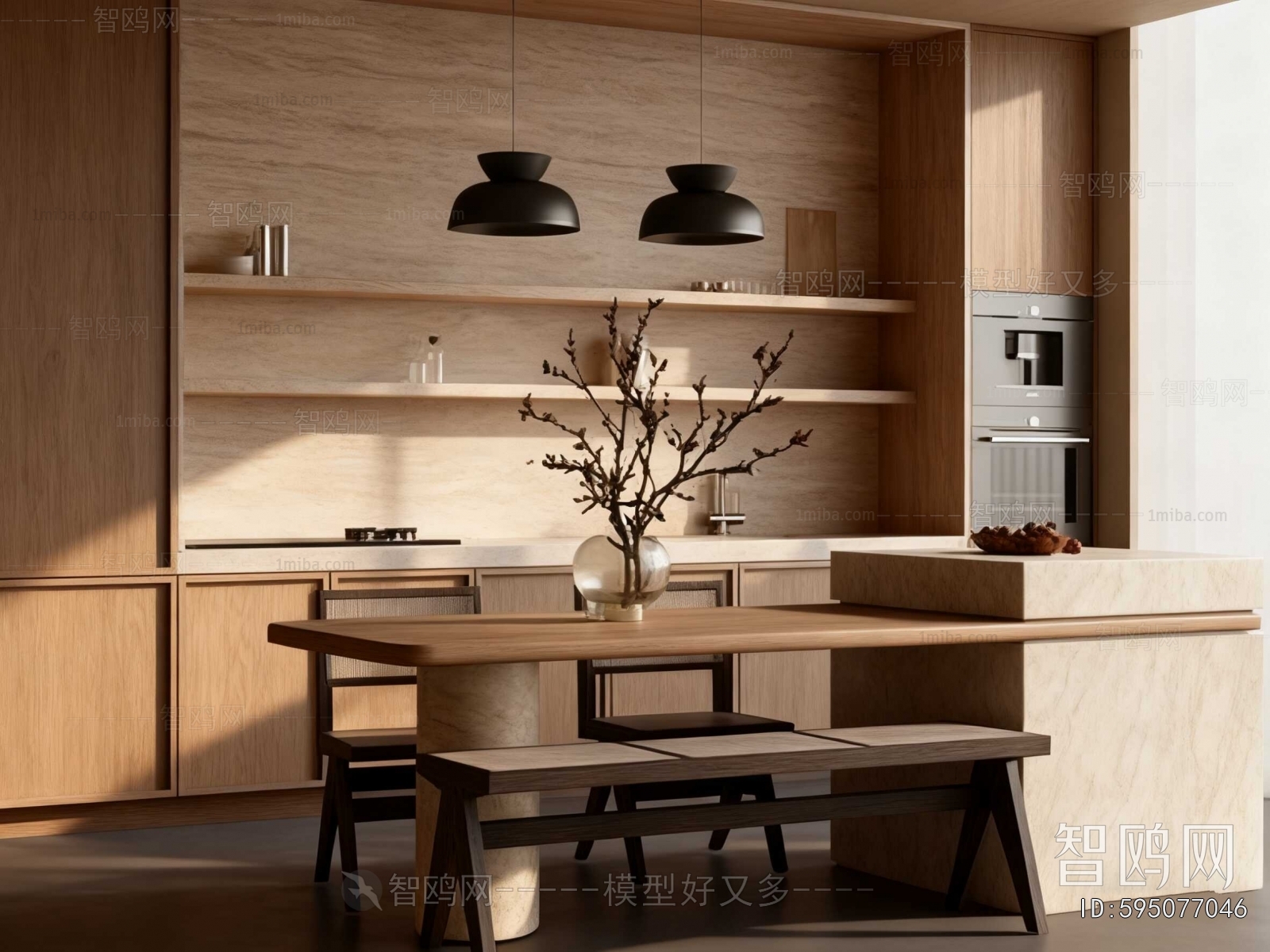 Wabi-sabi Style Dining Room