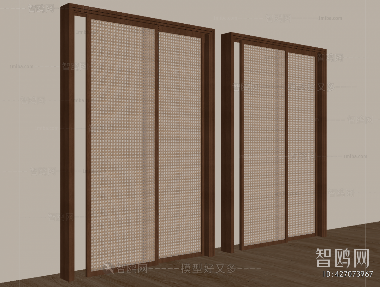 Wabi-sabi Style Sliding Door