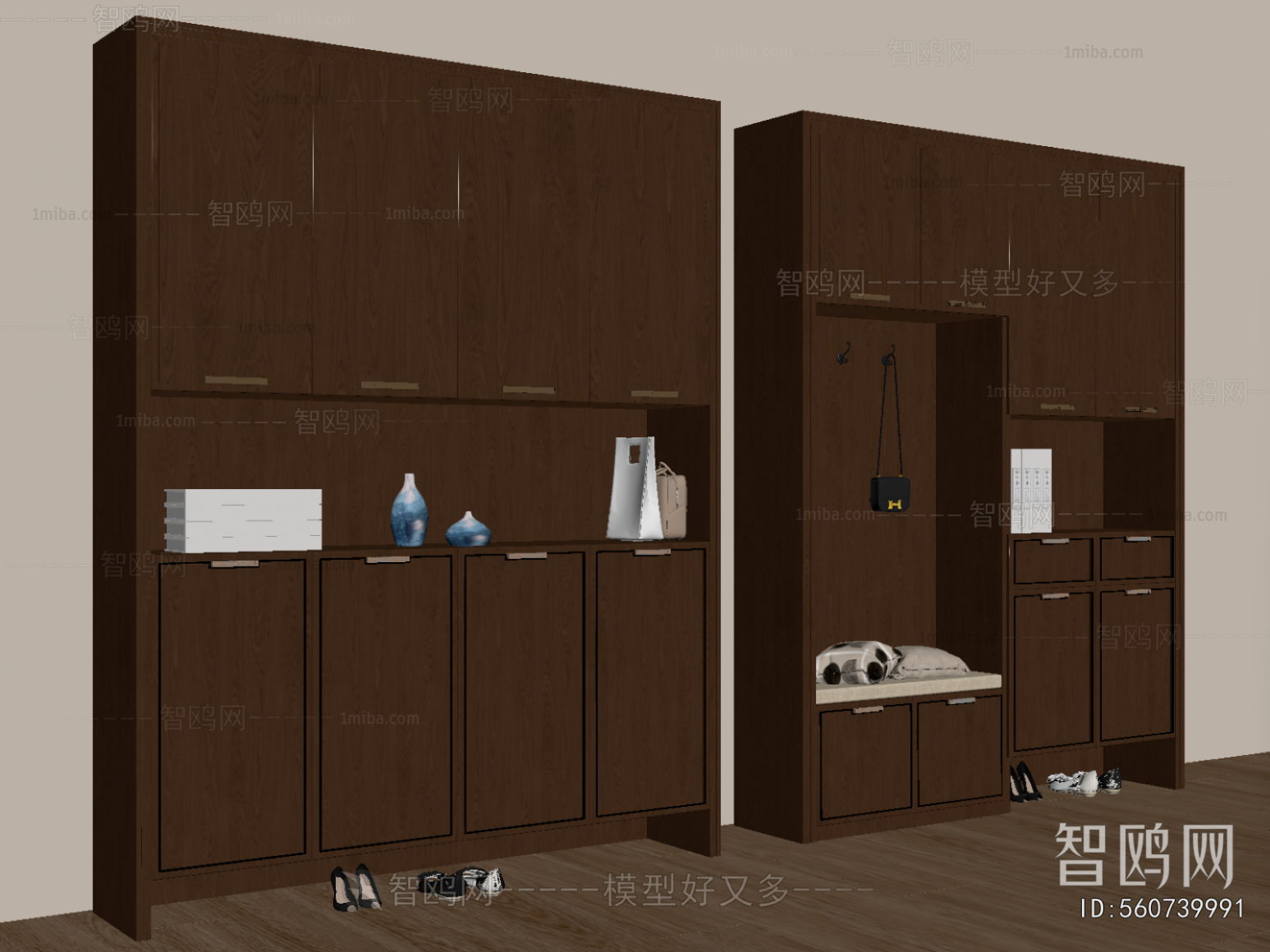 New Chinese Style Shoe Cabinet