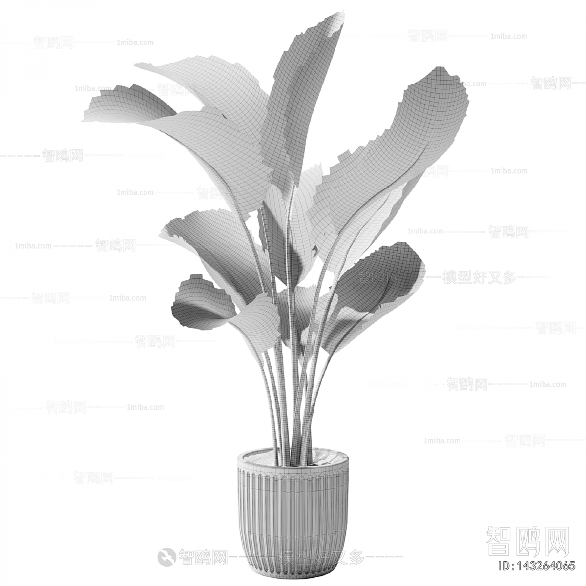 Modern Ground Green Plant Potted Plants