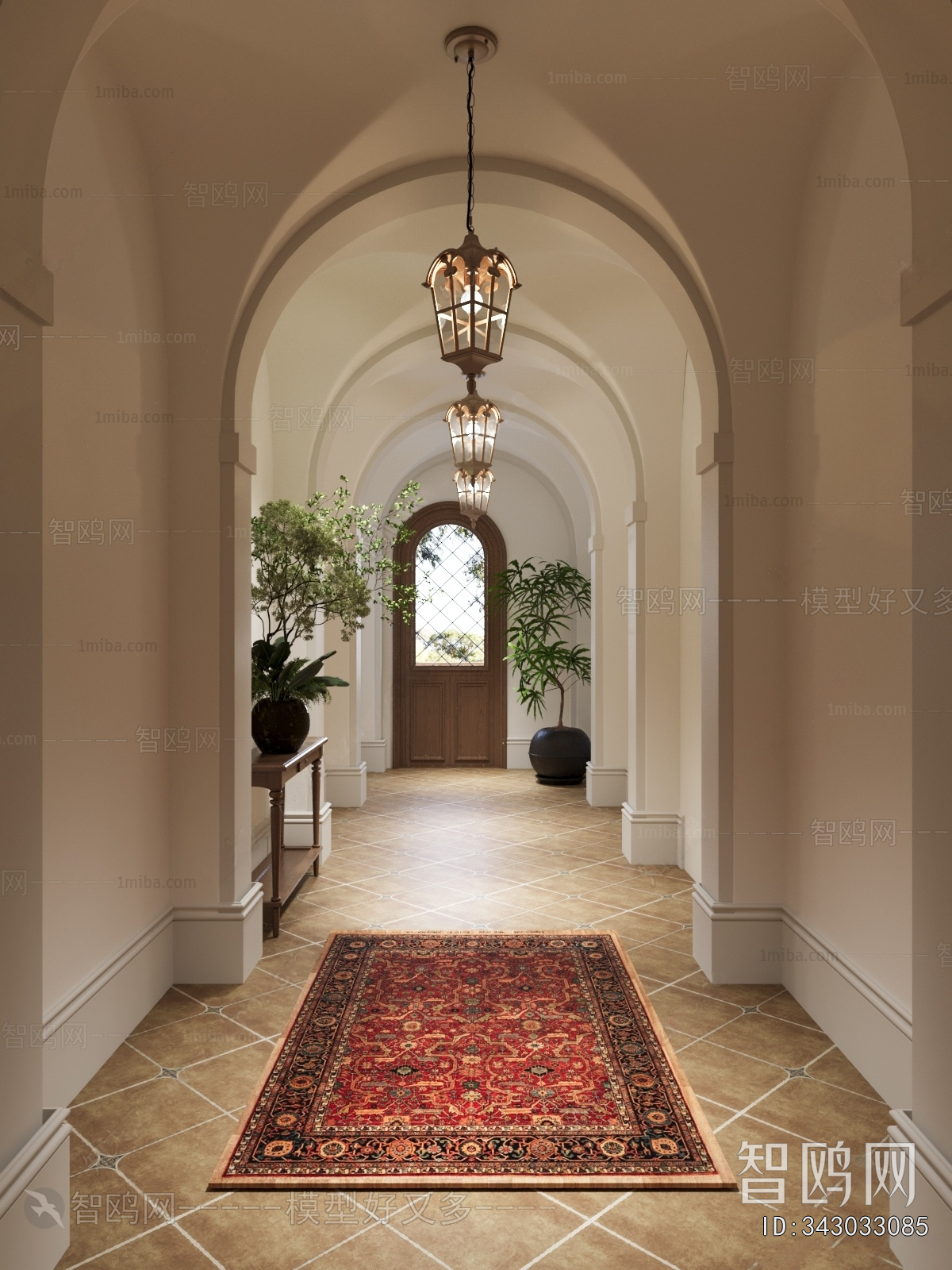 European Style Hallway