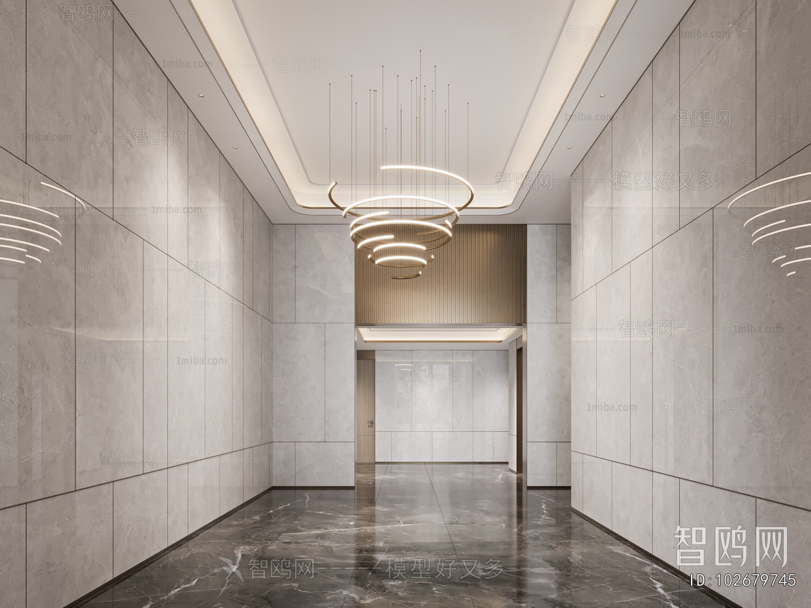 Modern Office Elevator Hall