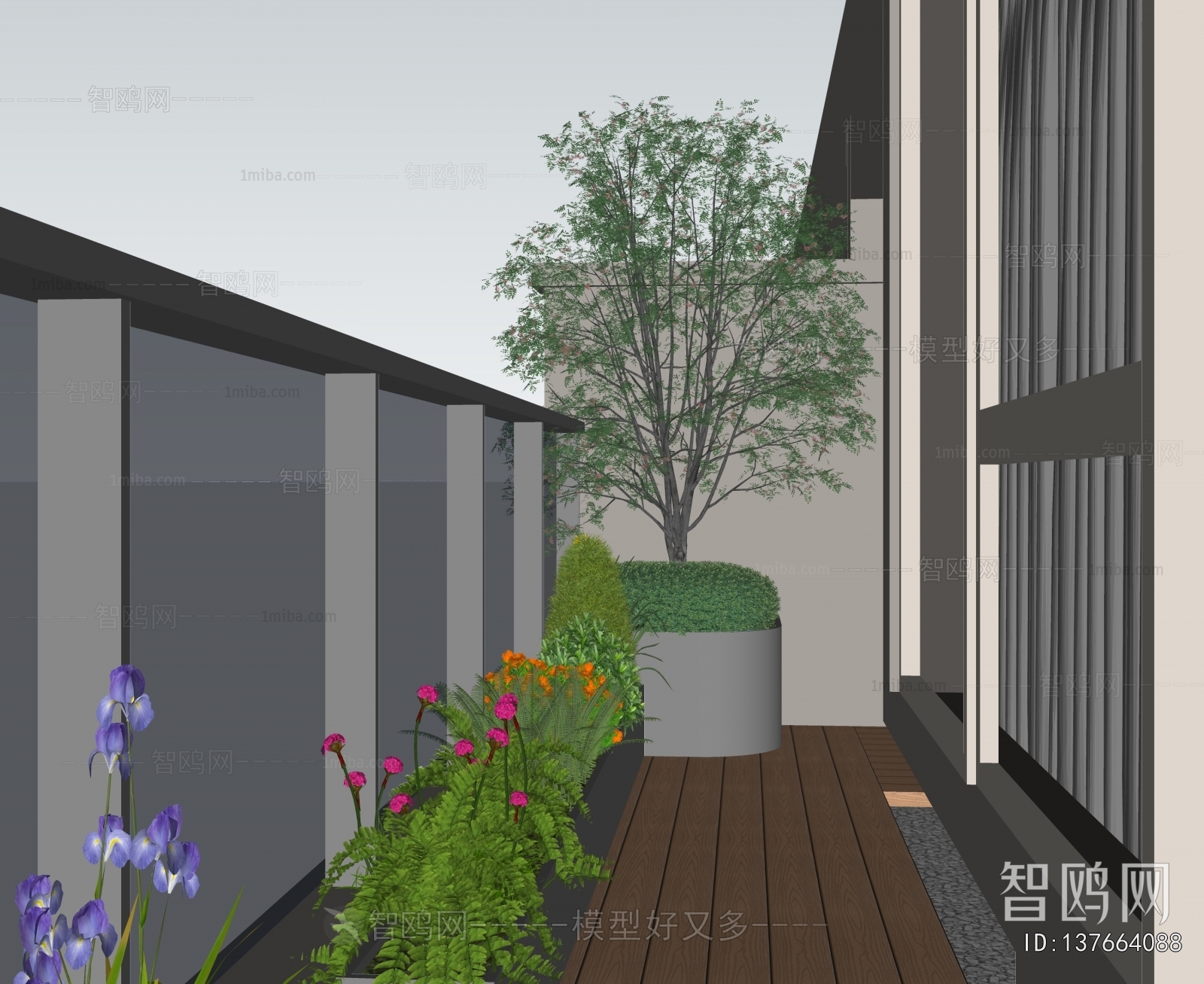 Modern Courtyard/landscape