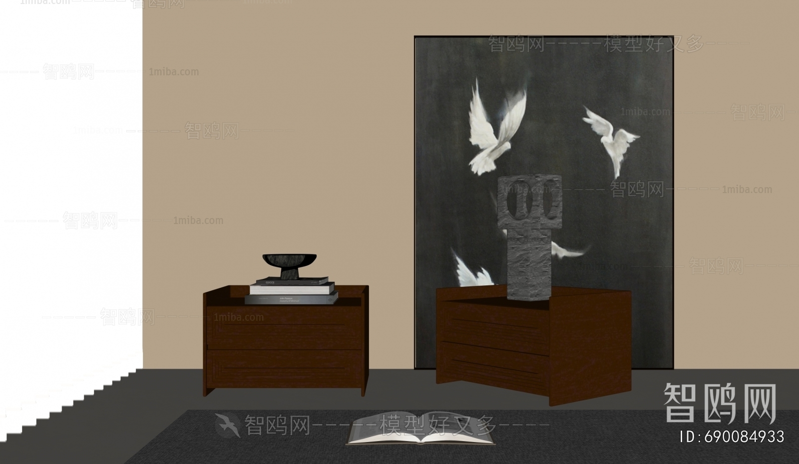 Modern Bedside Cupboard