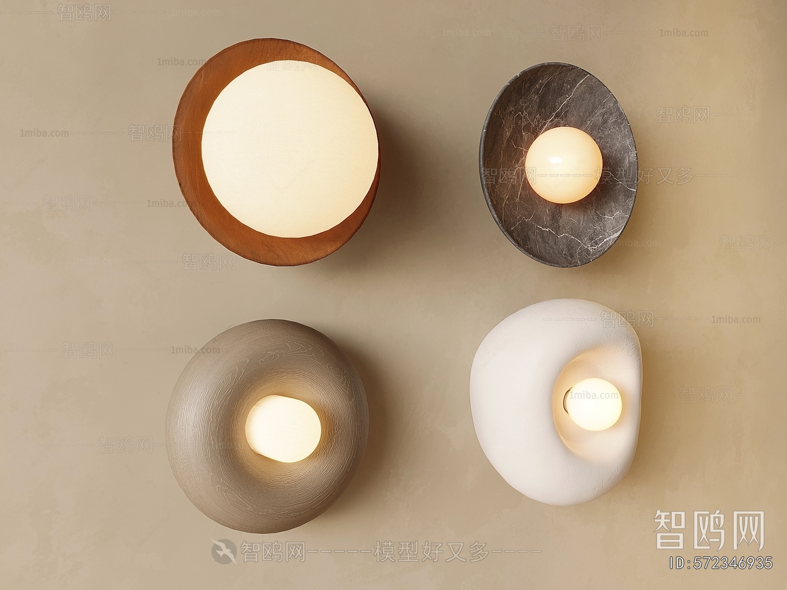 Wabi-sabi Style Wall Lamp