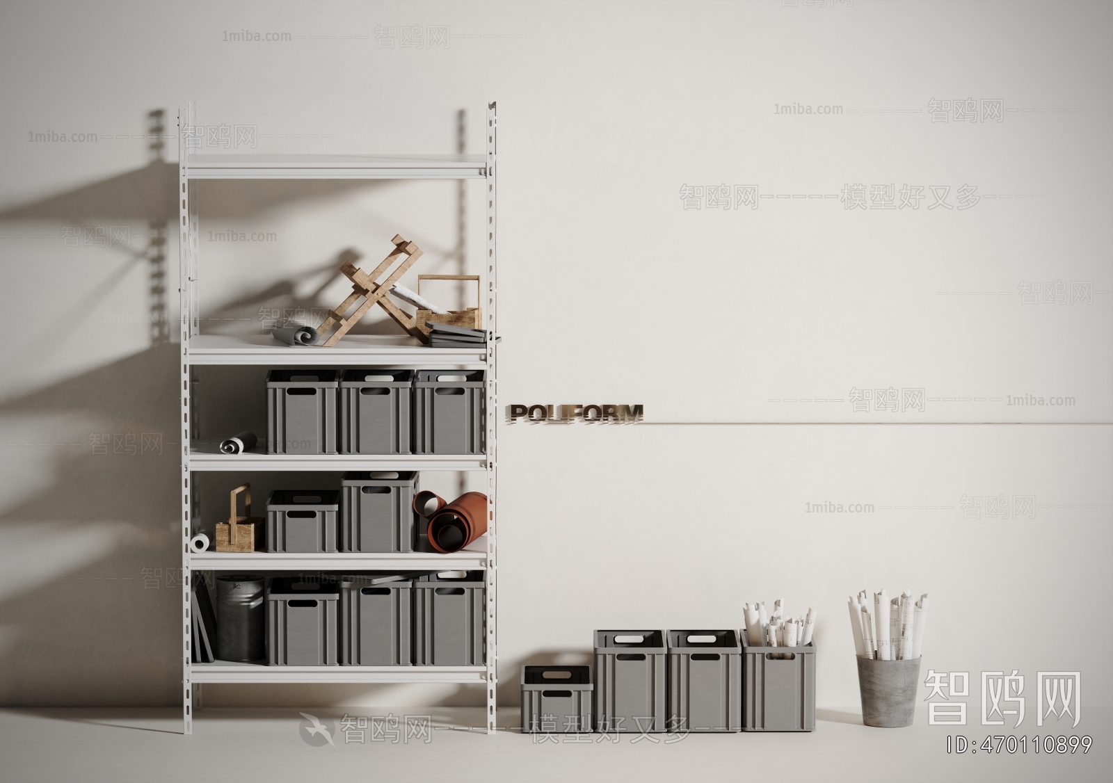 Modern Supermarket Shelf