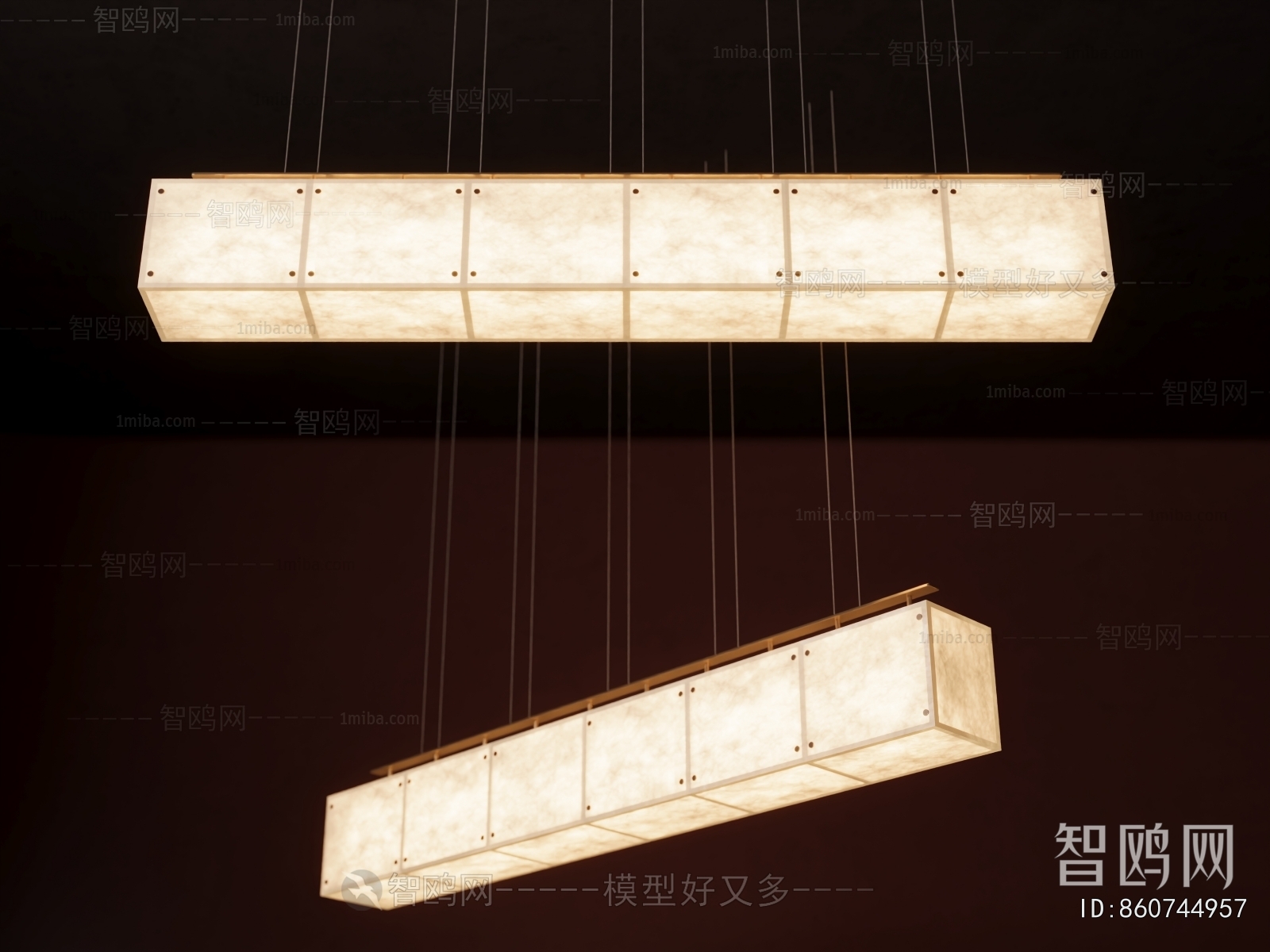 New Chinese Style Long Chandelier