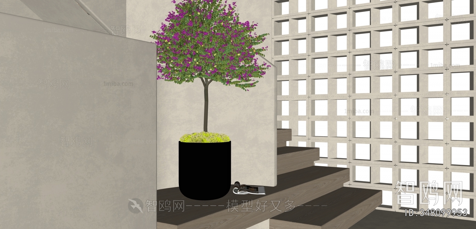 Modern Ground Green Plant Potted Plants