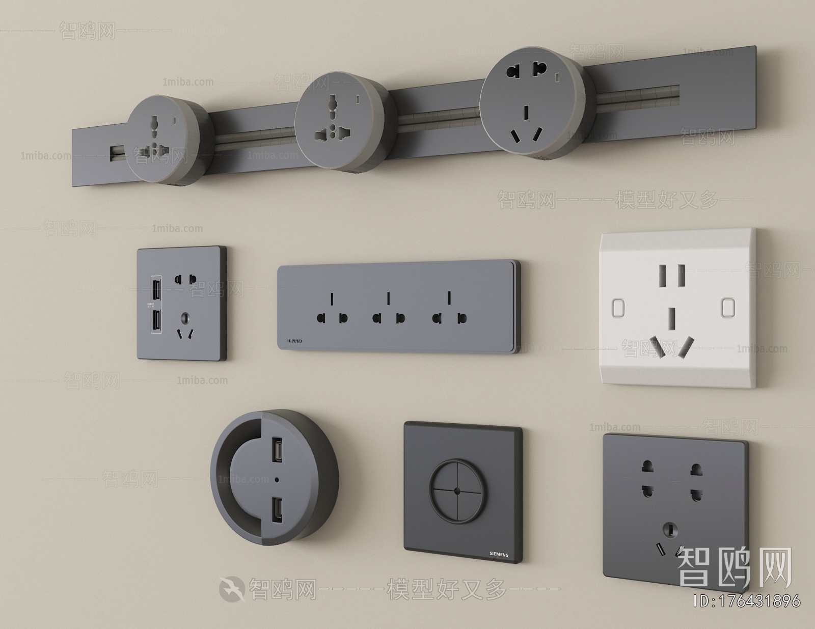 Modern Switch Socket Panel