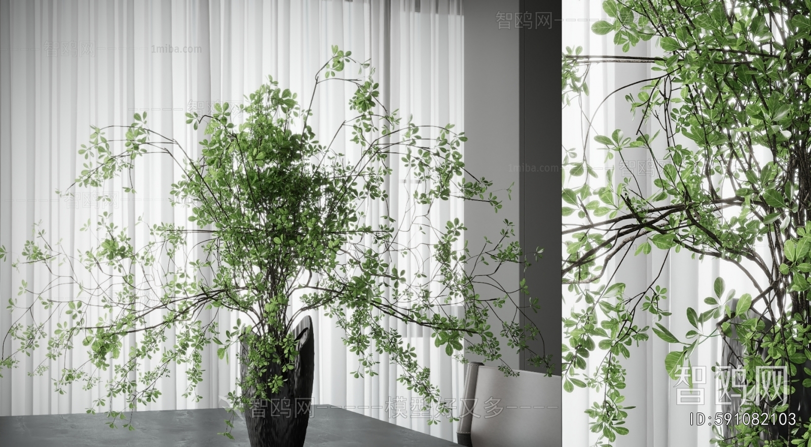 Modern Aquatic Green Plant