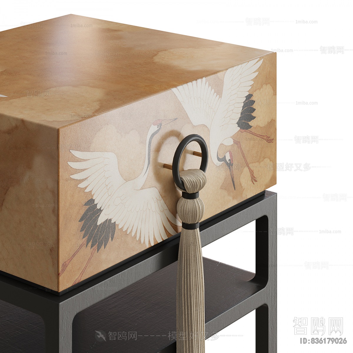 New Chinese Style Bedside Cupboard