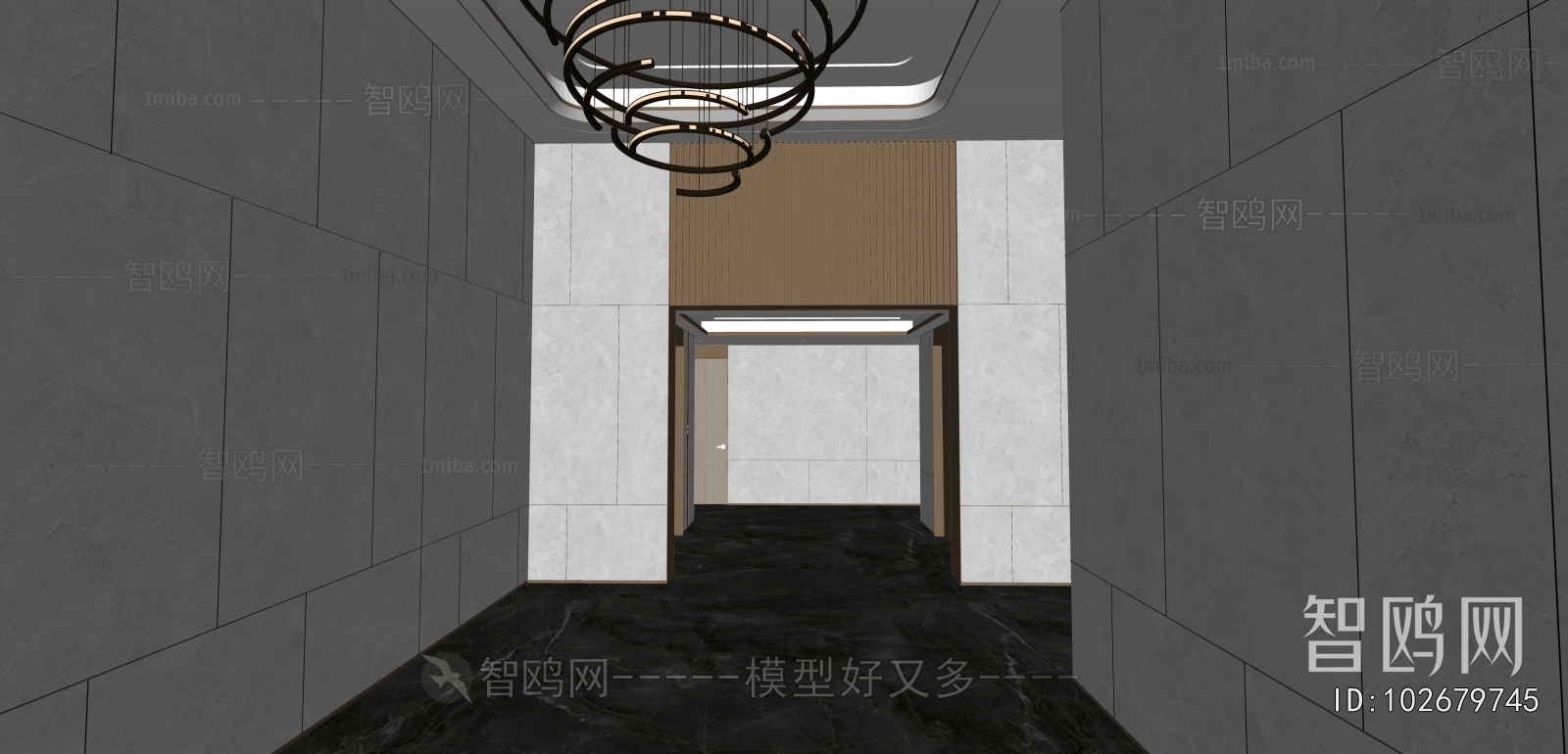 Modern Office Elevator Hall