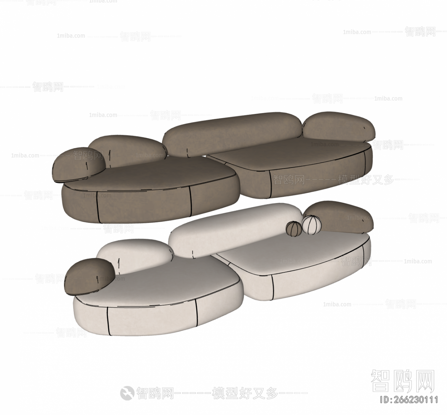 Modern Multi Person Sofa