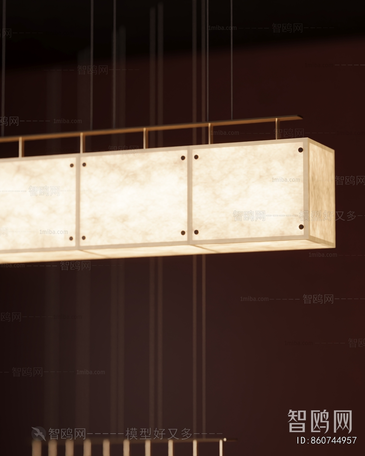 New Chinese Style Long Chandelier