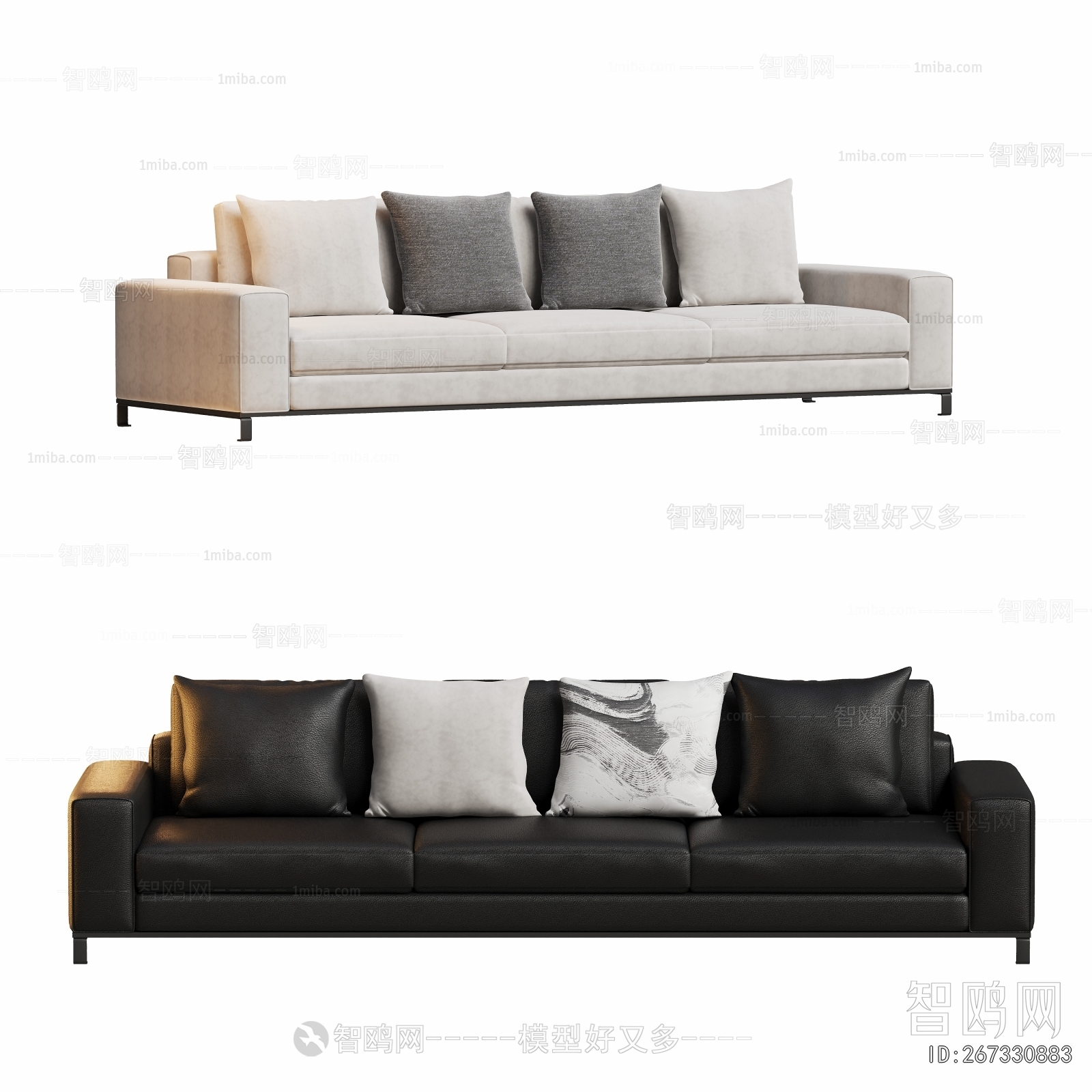 Modern Three-seat Sofa