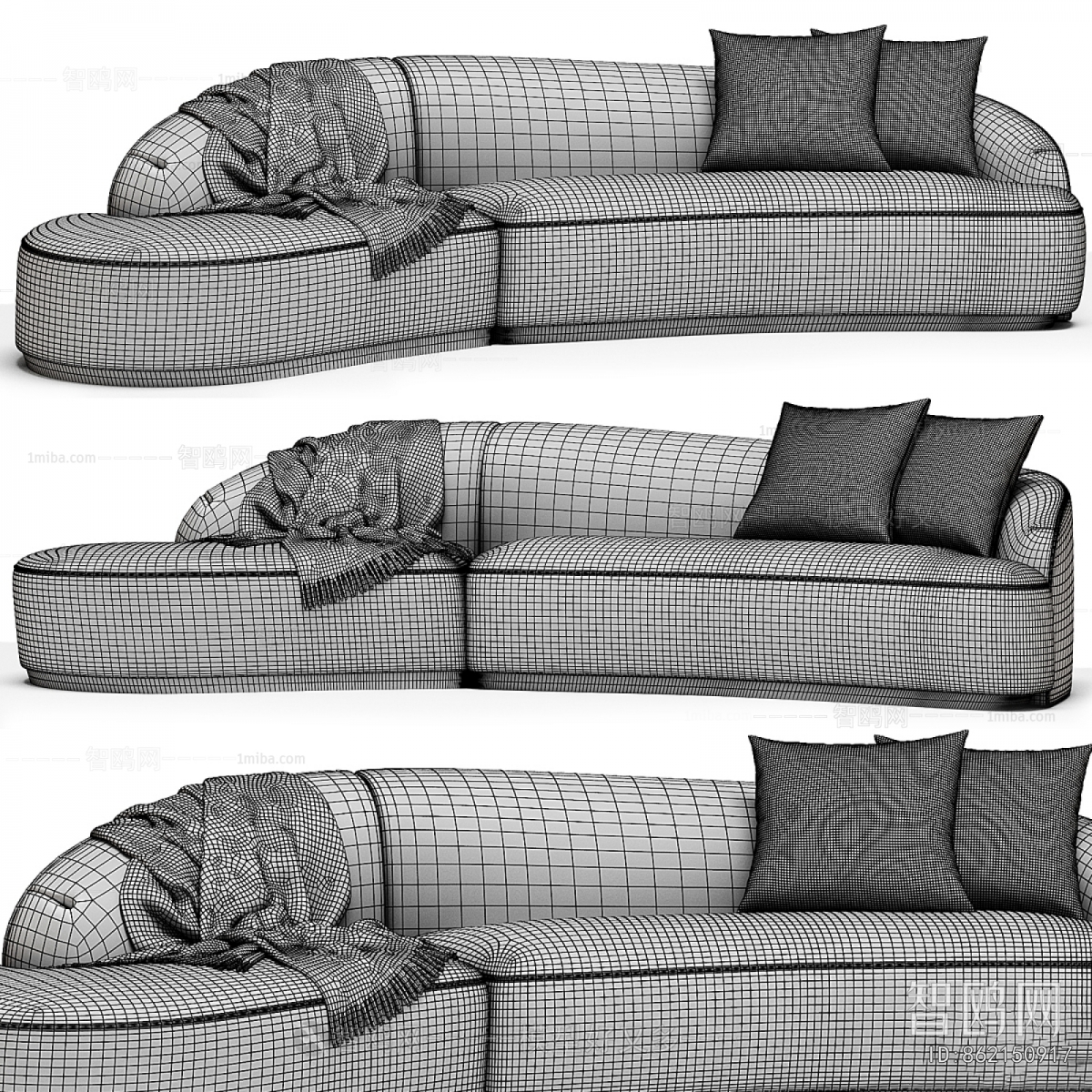 Modern Curved Sofa