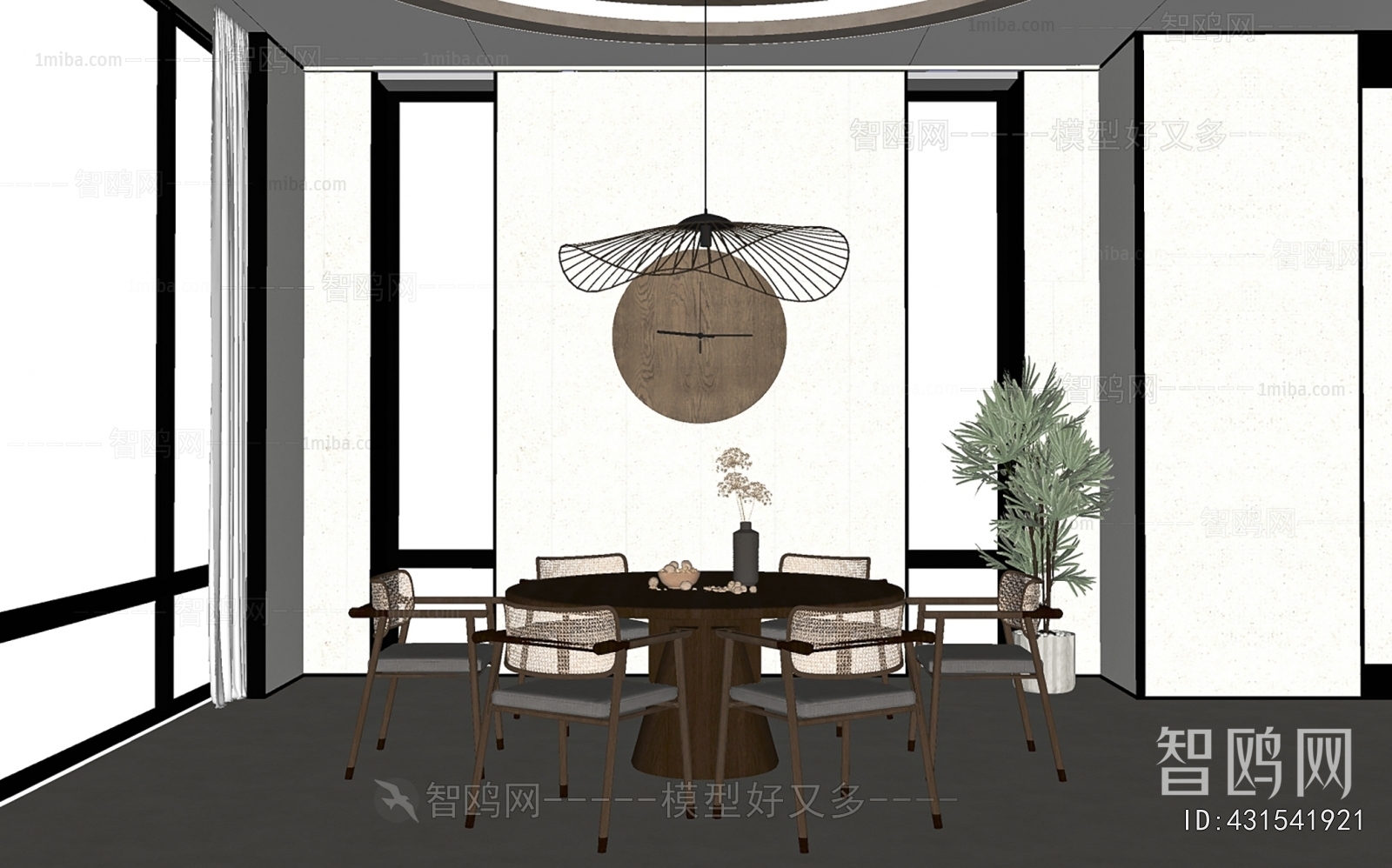 New Chinese Style Dining Room