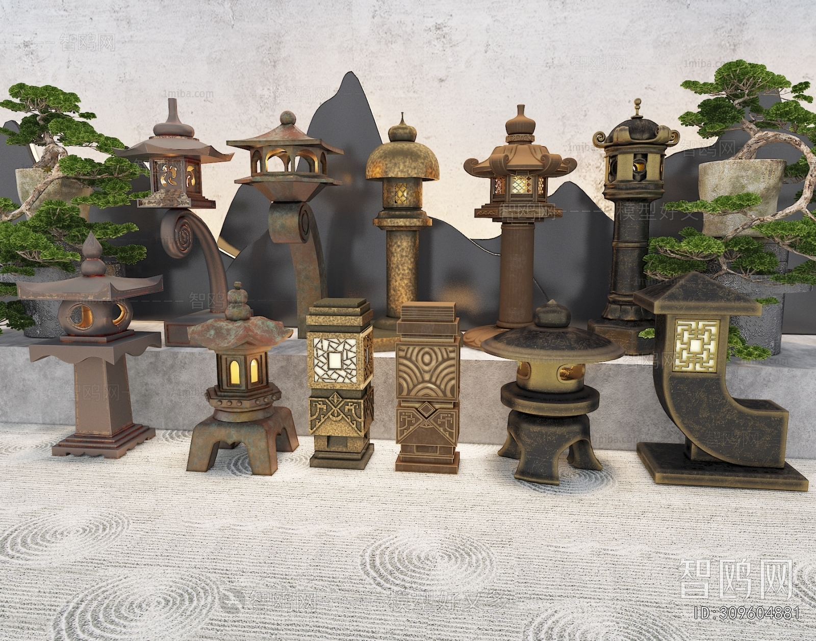 New Chinese Style Outdoor Light