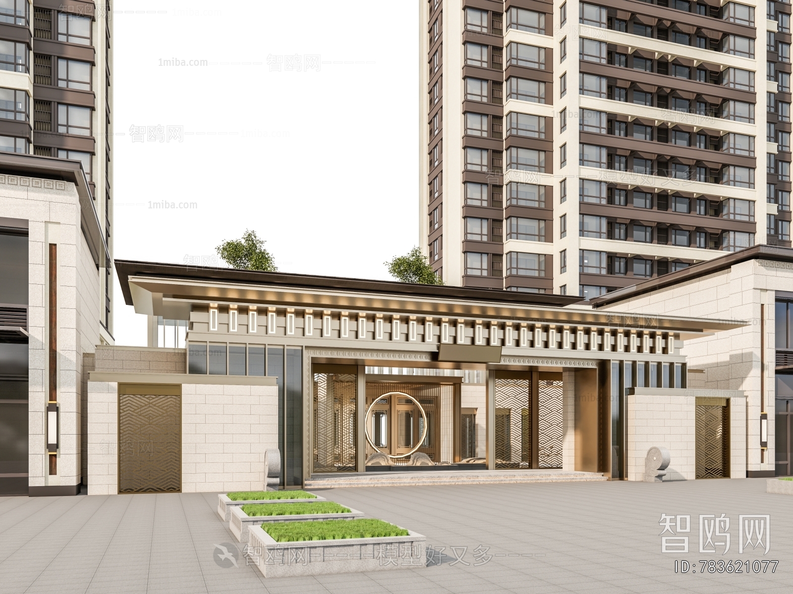 New Chinese Style Facade Element