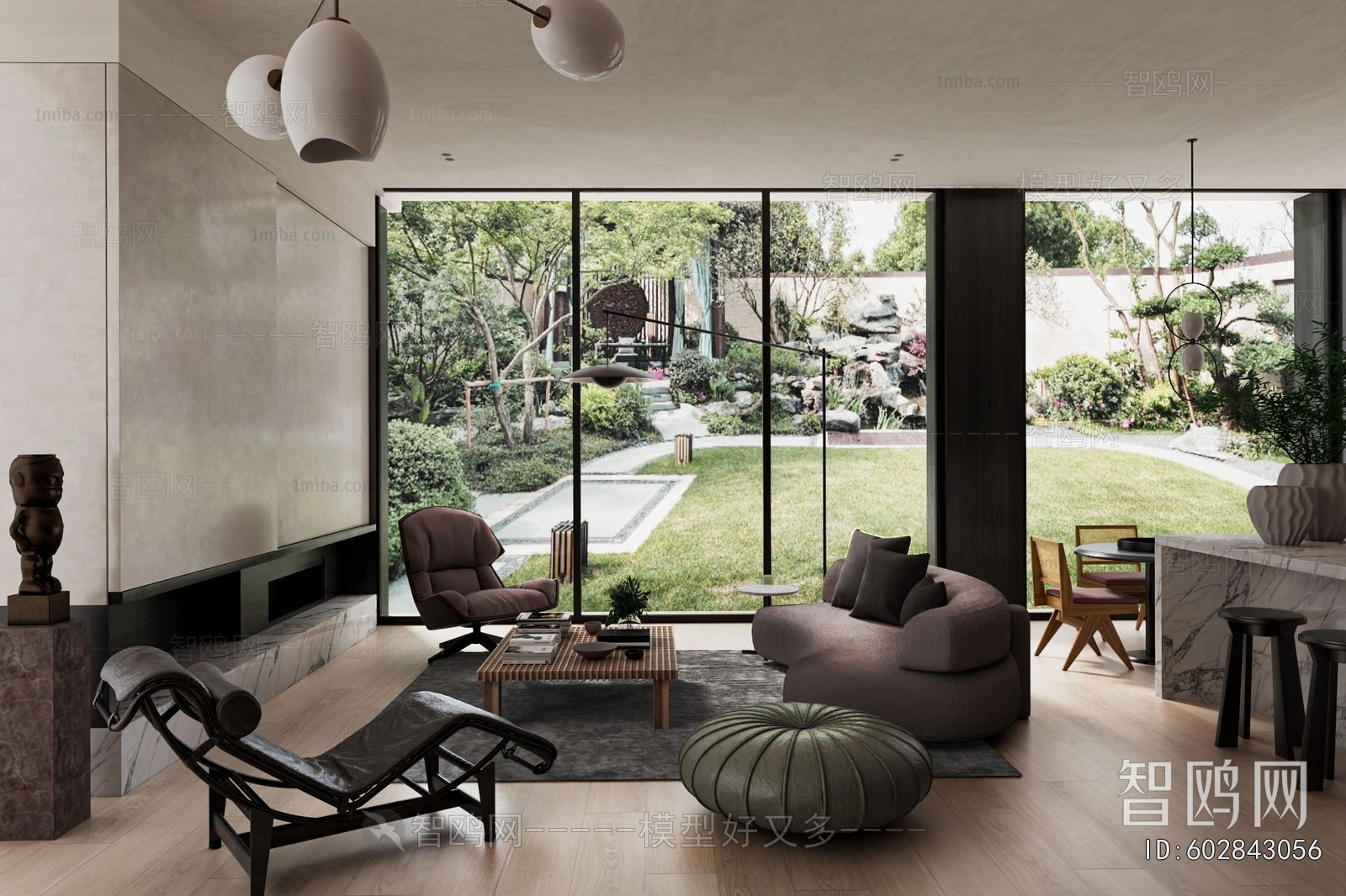 Wabi-sabi Style A Living Room