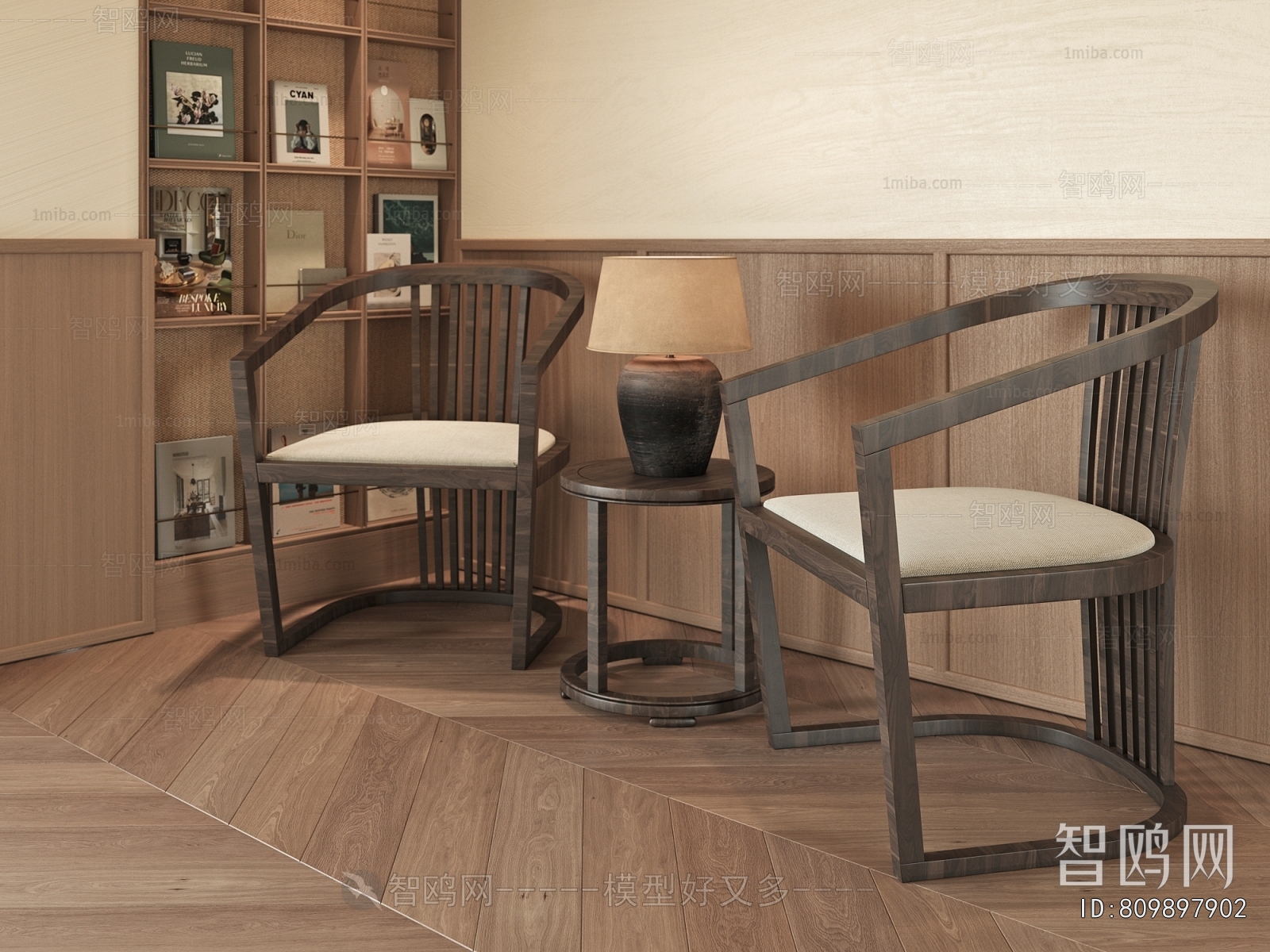 New Chinese Style Lounge Chair