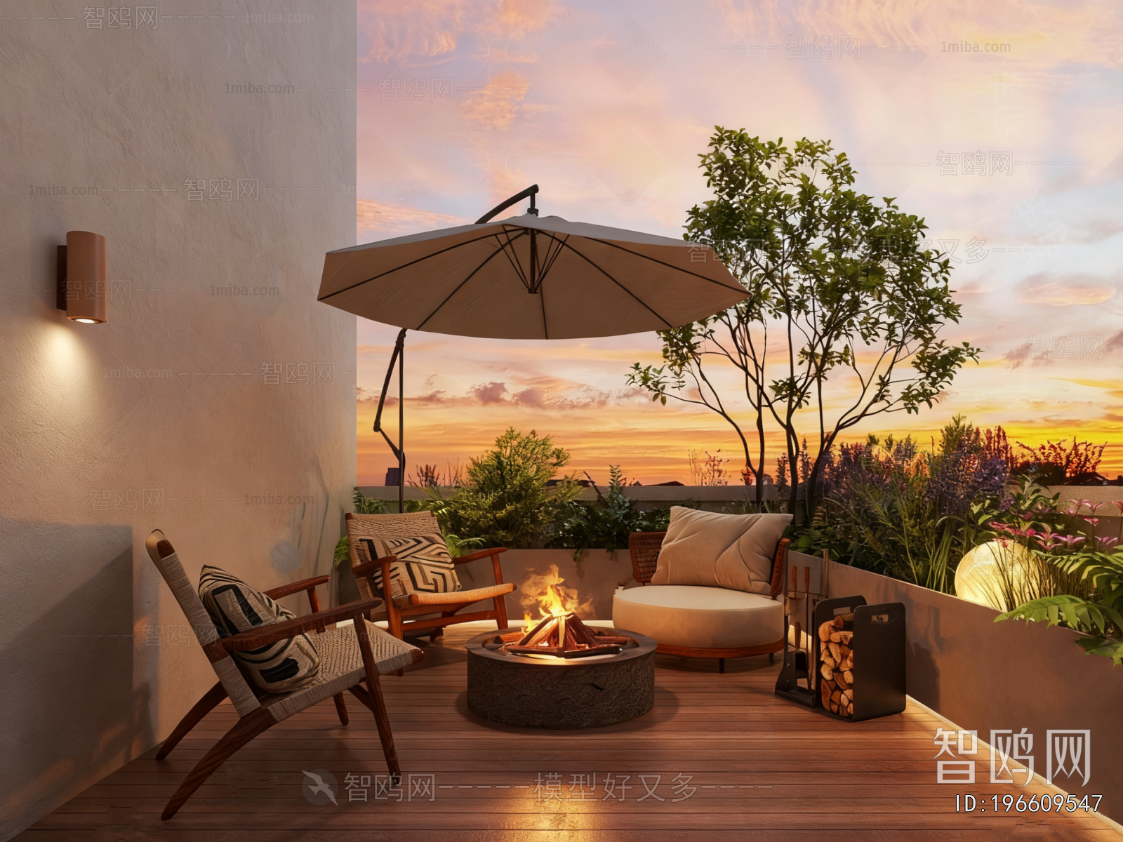 Wabi-sabi Style Terrace