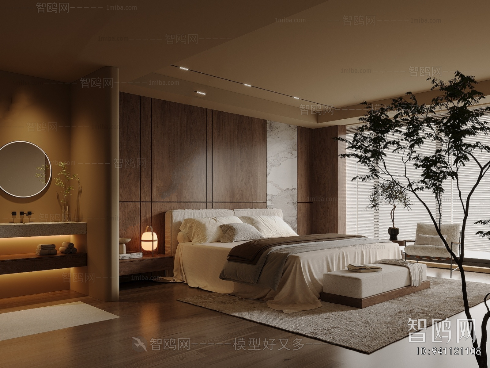 Wabi-sabi Style Bedroom