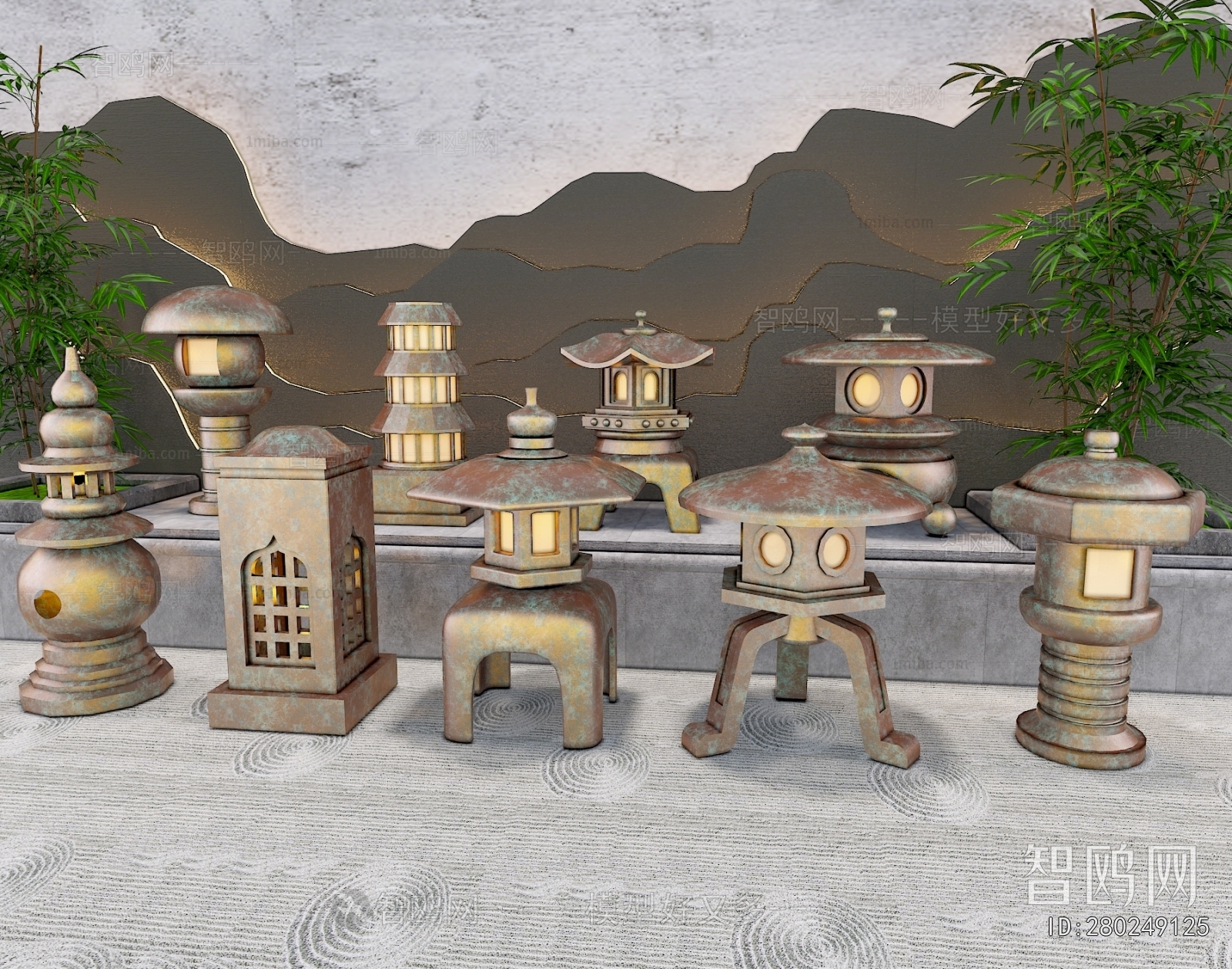 New Chinese Style Outdoor Light