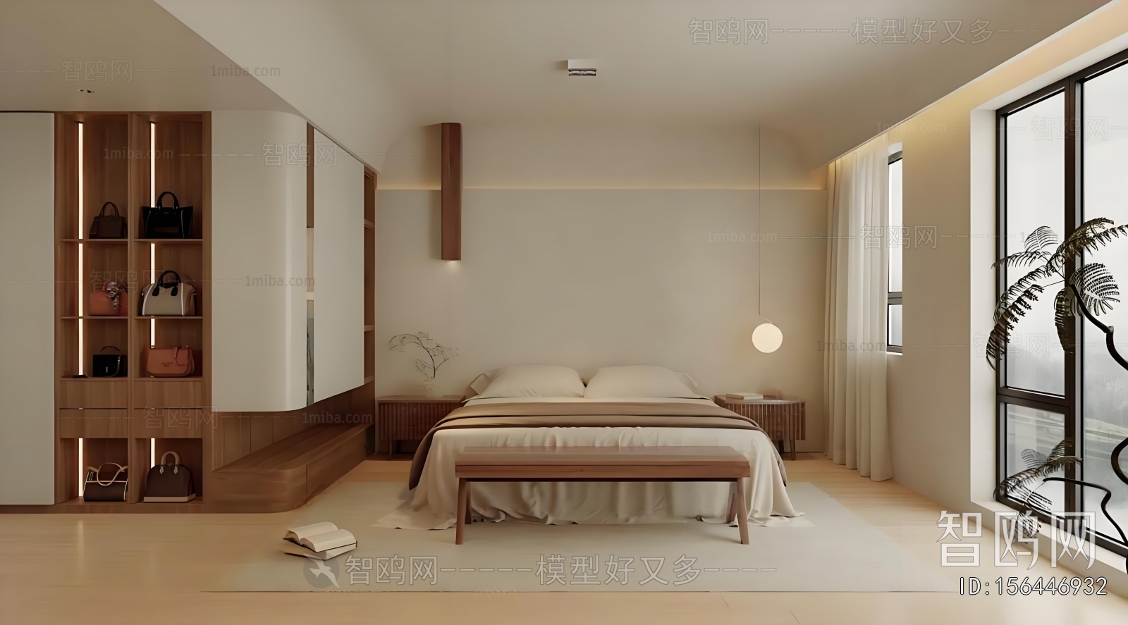 Wabi-sabi Style Bedroom