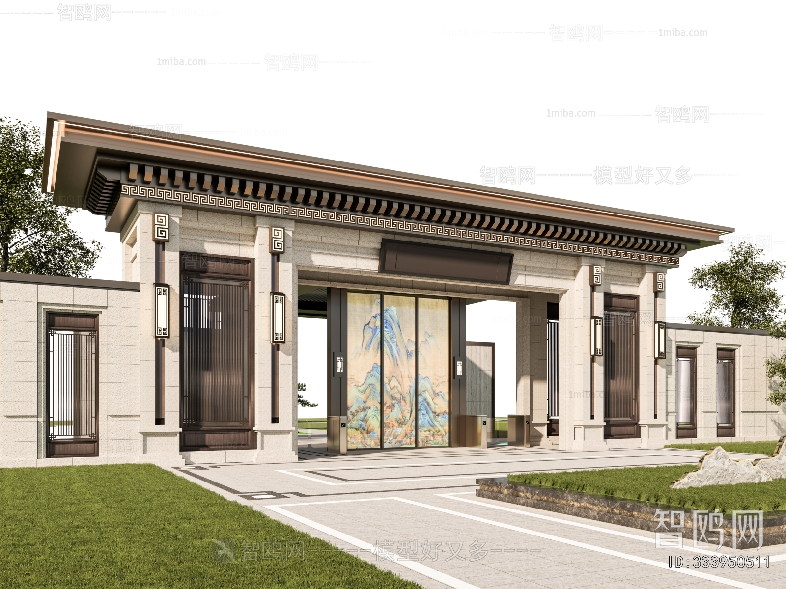 New Chinese Style Facade Element