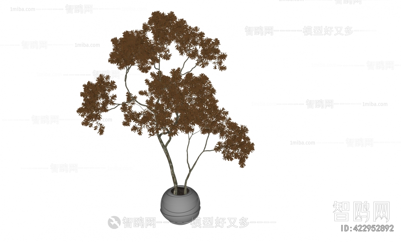 Modern Ground Green Plant Potted Plants