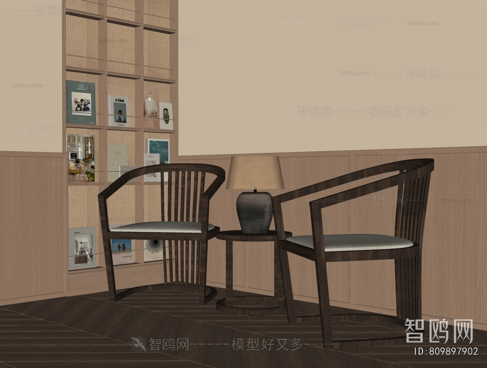 New Chinese Style Lounge Chair