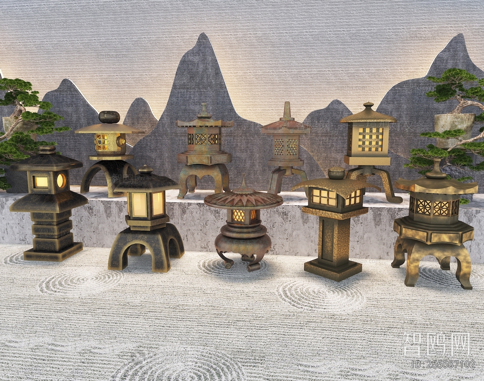 New Chinese Style Outdoor Light