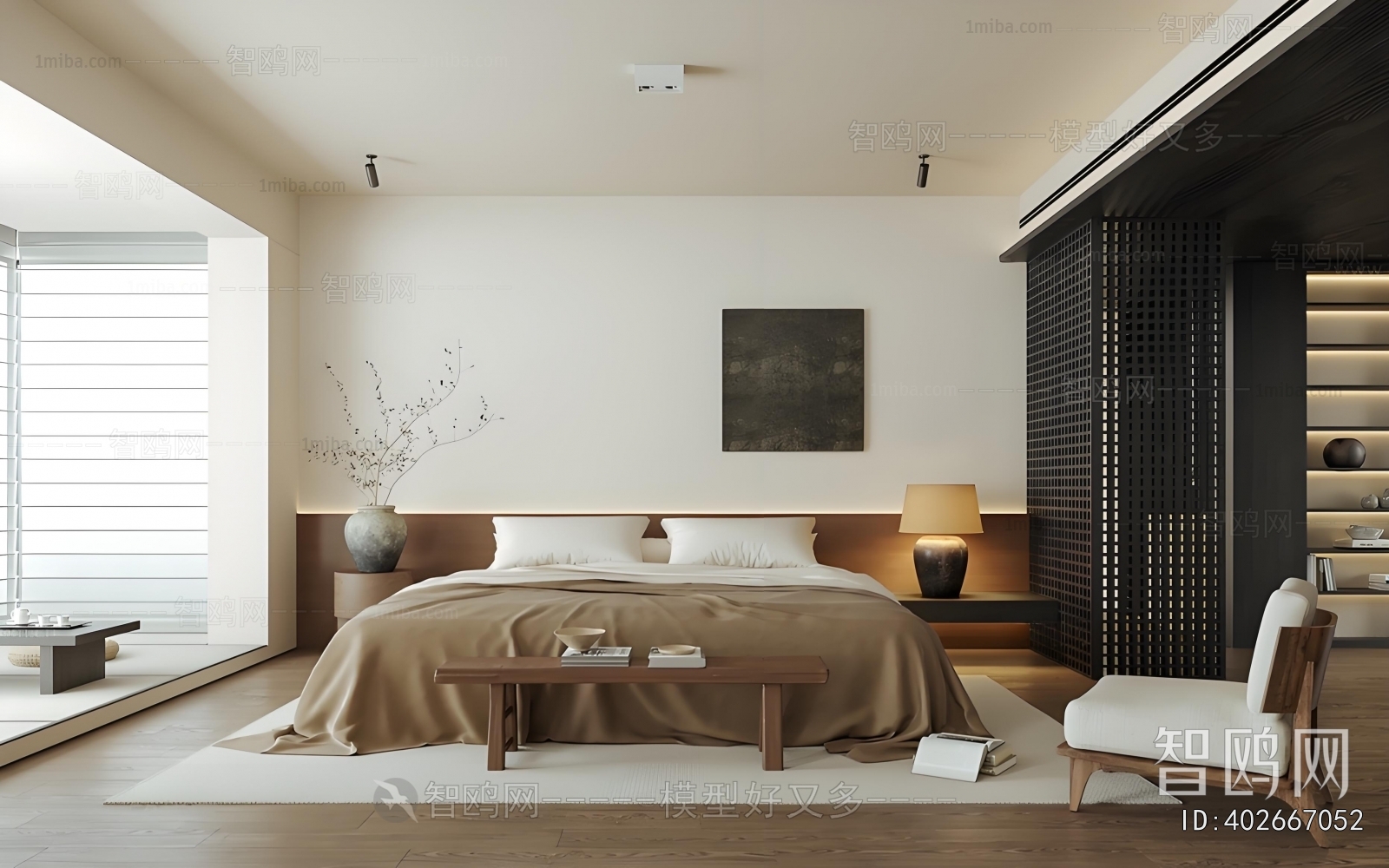 Wabi-sabi Style Bedroom